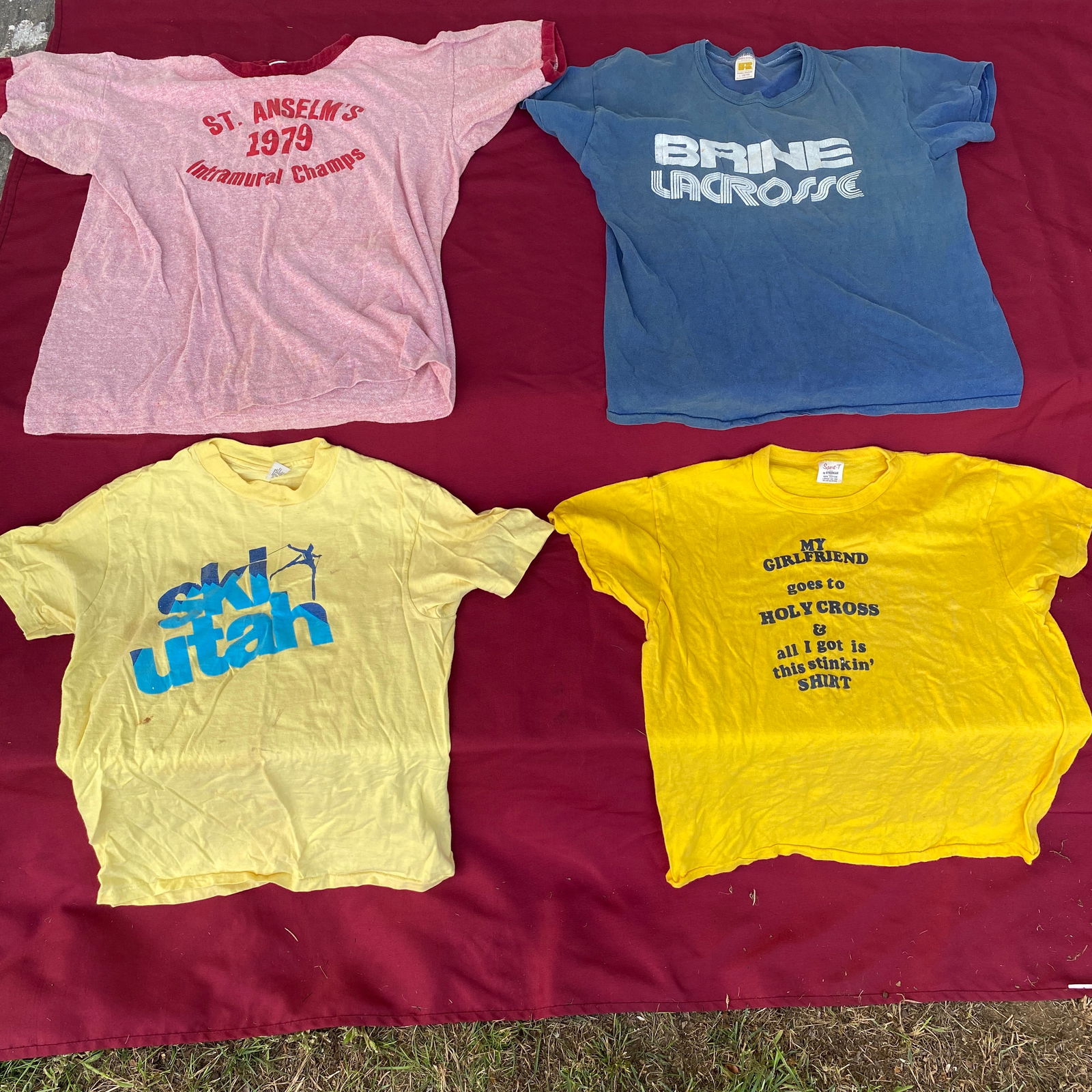 Vintage T-Shirts - Ski, Brine Lacrosse, Holy Cross, Etc. - Sizes Large & Xlarge (1 of 6)