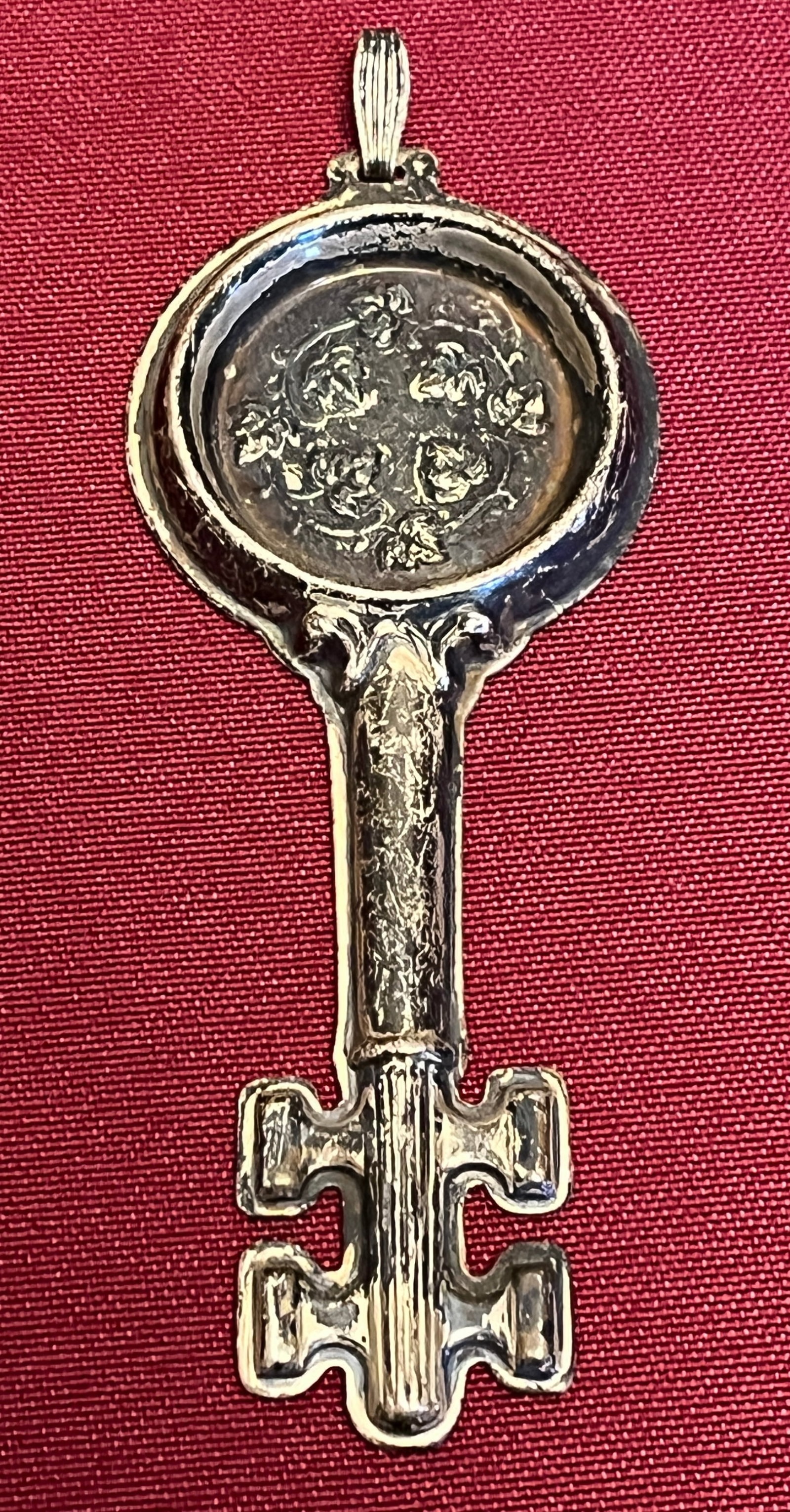 Older Sterling Silver Wine Tasters Key - Circa 1880 - Reed & Barton - Approx 20.06 Grams: Older Sterling Silver Wine Tasters Key - Circa 1880 - Reed & Barton - Approx 20.06 Grams