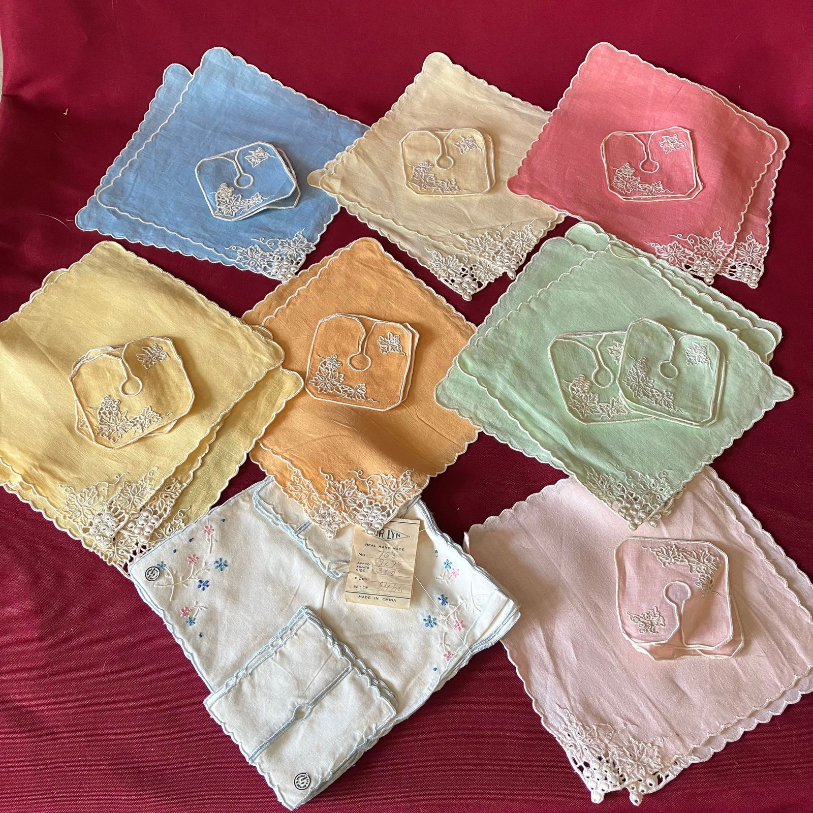 Vintage Cocktail Napkins and Wine Glass Coasters: Vintage Cocktail Napkins and Wine Glass Coasters