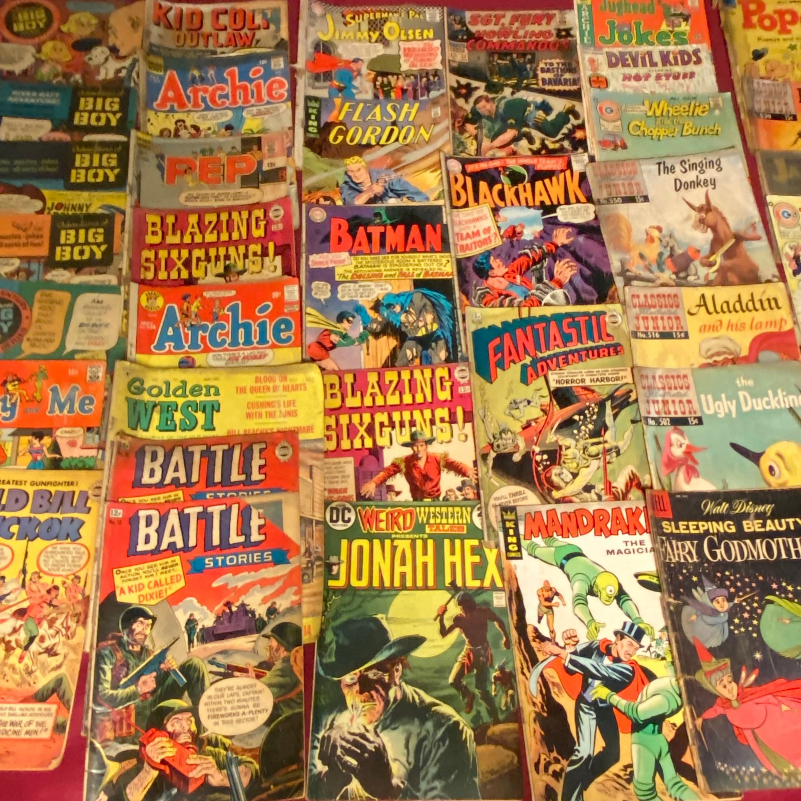Over Forty Older and Vintage Comic Books - Fantastic Adventures, Flash Gordon, Batman, Archie, Etc. (1 of 10)