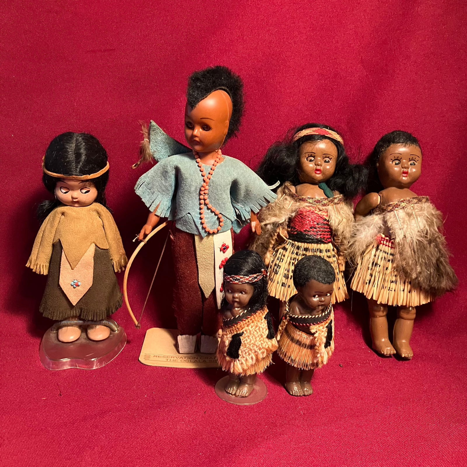 Various Native American Souvenir Style Dolls - Celluloid and Various Other Materials (1 of 6)