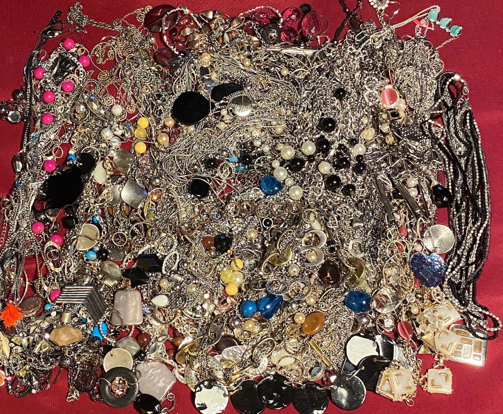 Vintage and Costume Jewelry - Chain & Bead Related Necklaces and Bracelets - Several with Maker (1 of 5)
