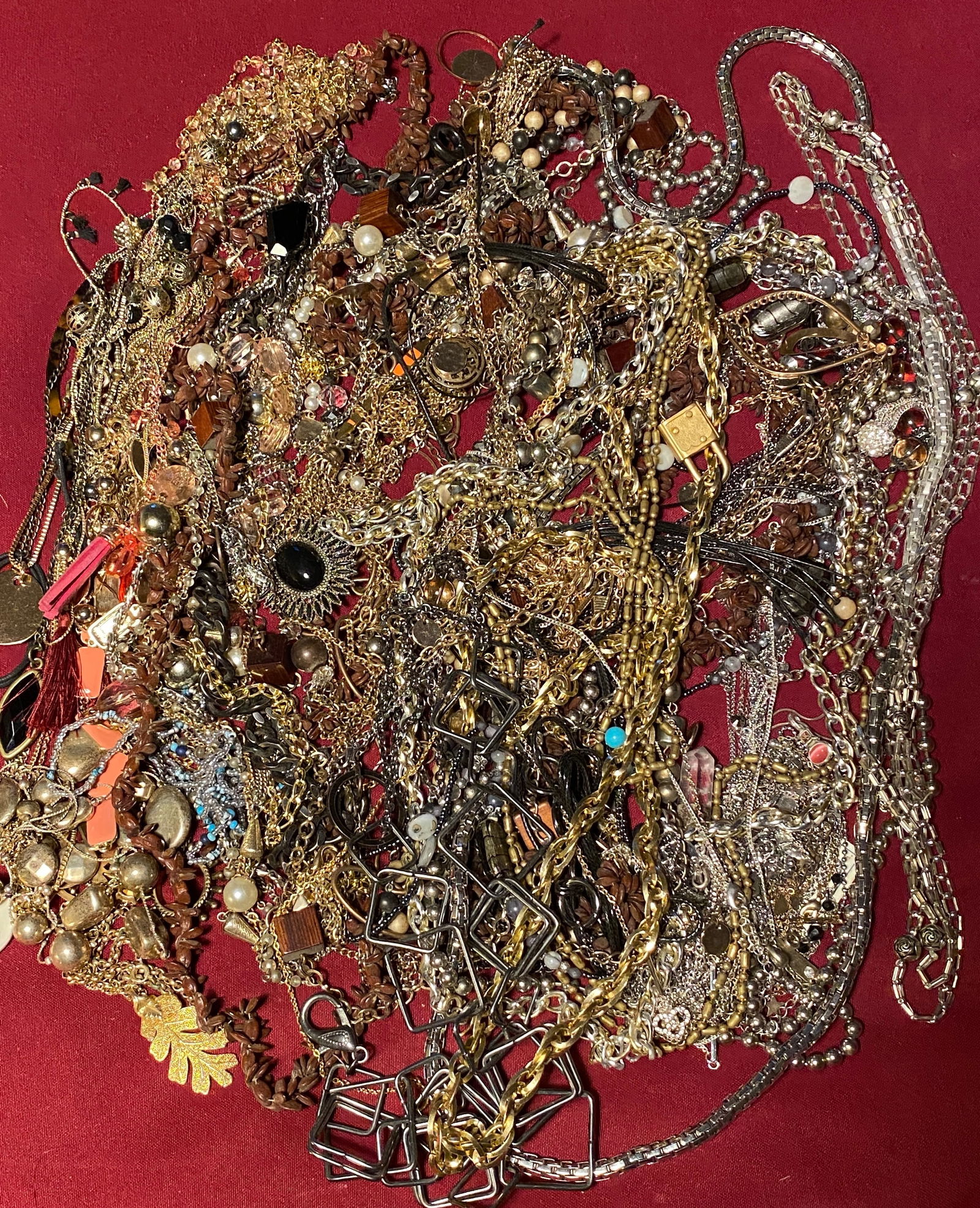 Large Lot of Vintage Costume Jewelry - Various Metals/Material - Larger Sizes, Etc. - Some with (1 of 6)