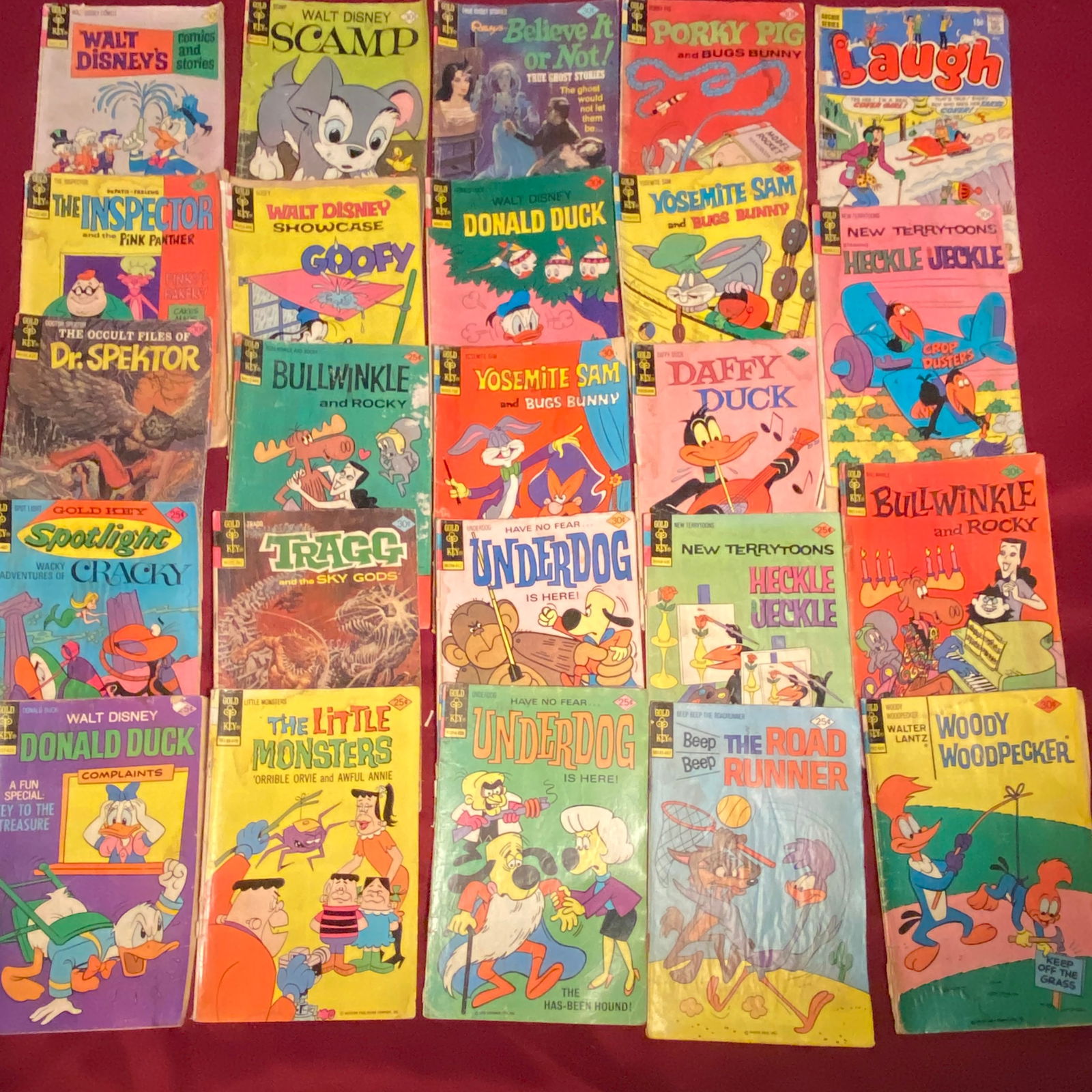 Twenty-Five Older Golden Key Comic Books - Disney, Etc. (1 of 8)