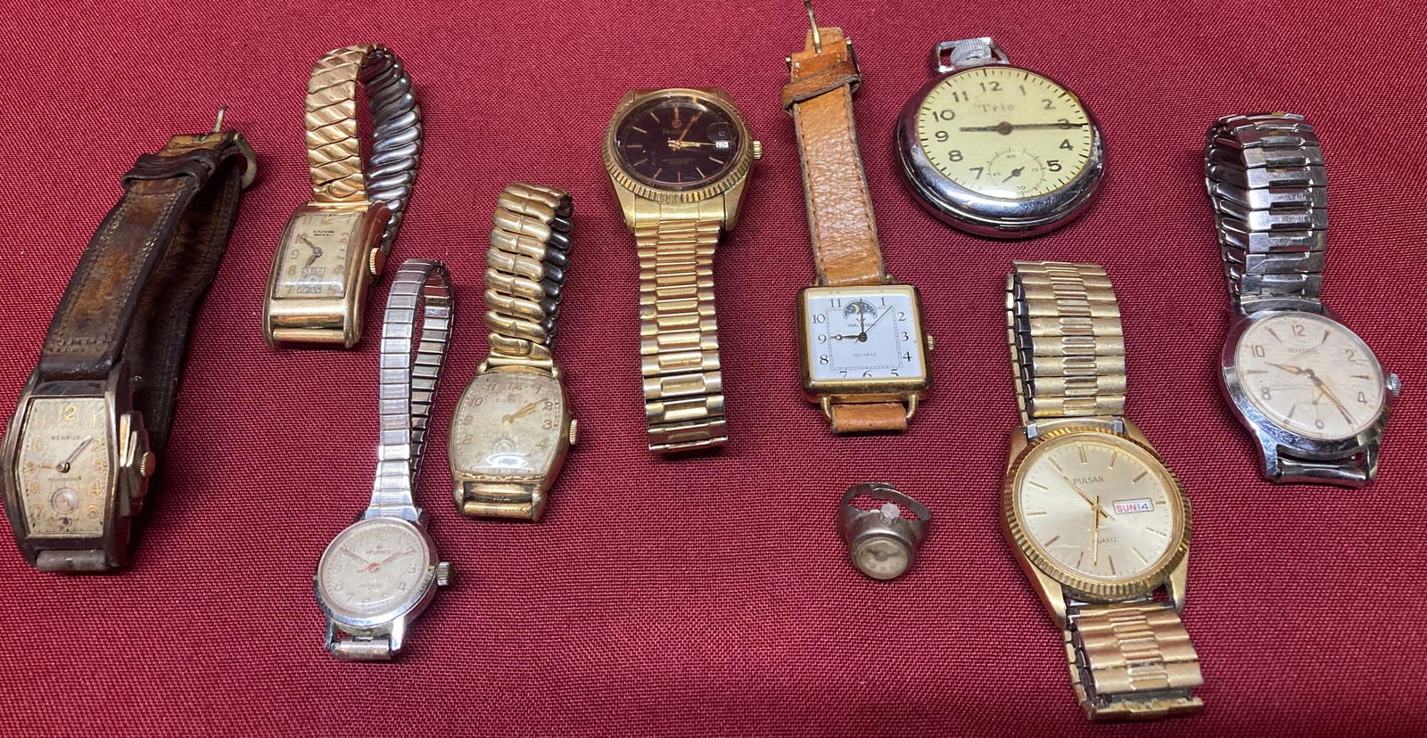 Vintage Collection of Watches - Benrus, Waltham, Hebros, Pulsar, Belforte, Etc.: Vintage Collection of Watches - Benrus, Waltham, Hebros, Pulsar, Belforte, Etc.