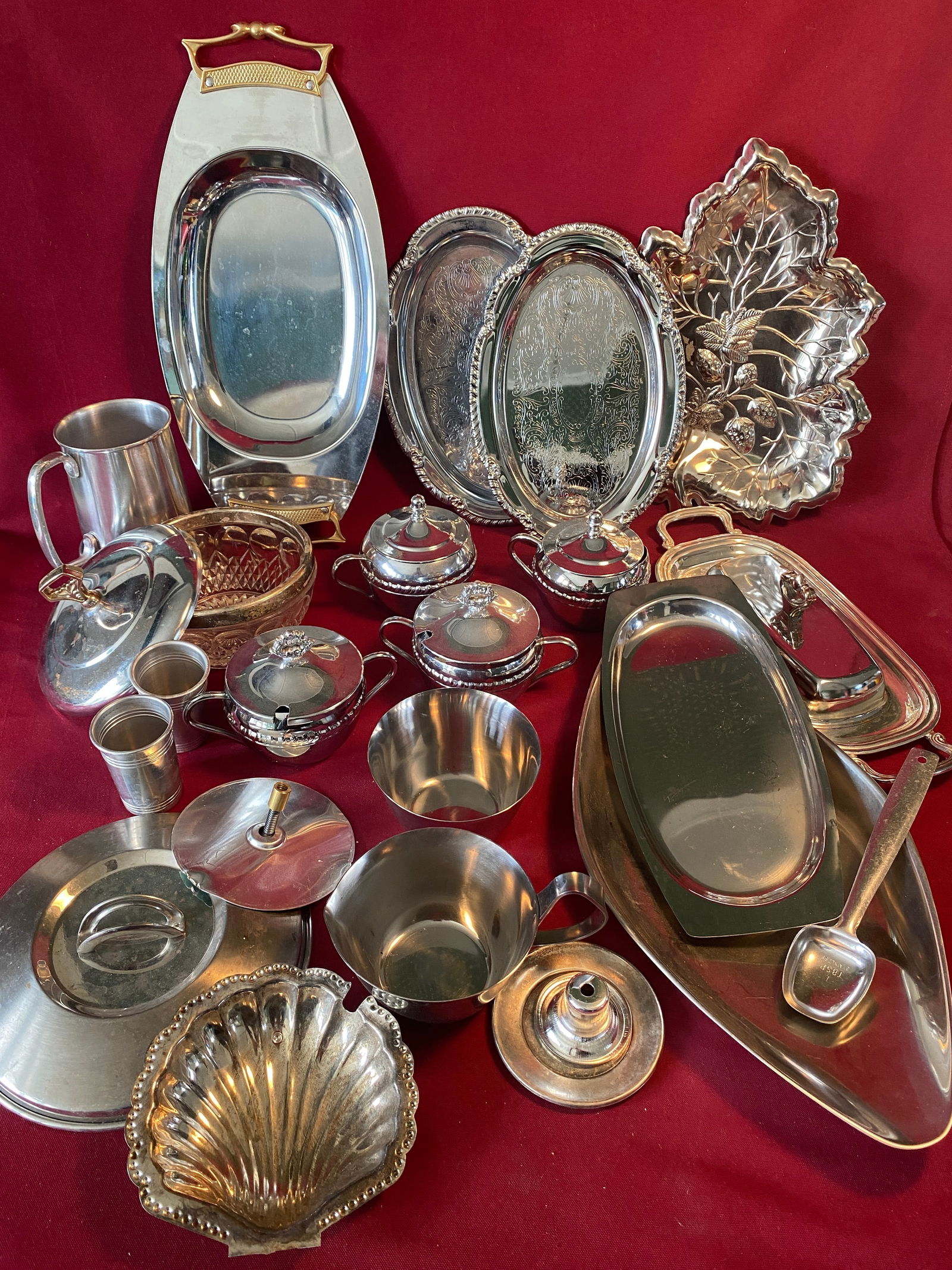 Mid-Century Chrome Serveware, Etc.: Mid-Century Chrome Serveware, Etc.