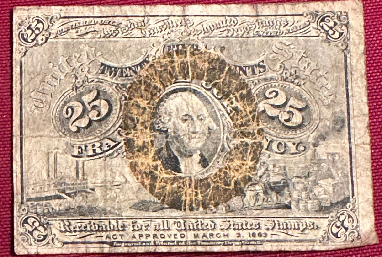 Twenty-Five Cent Fractional Paper Currency (1 of 3)