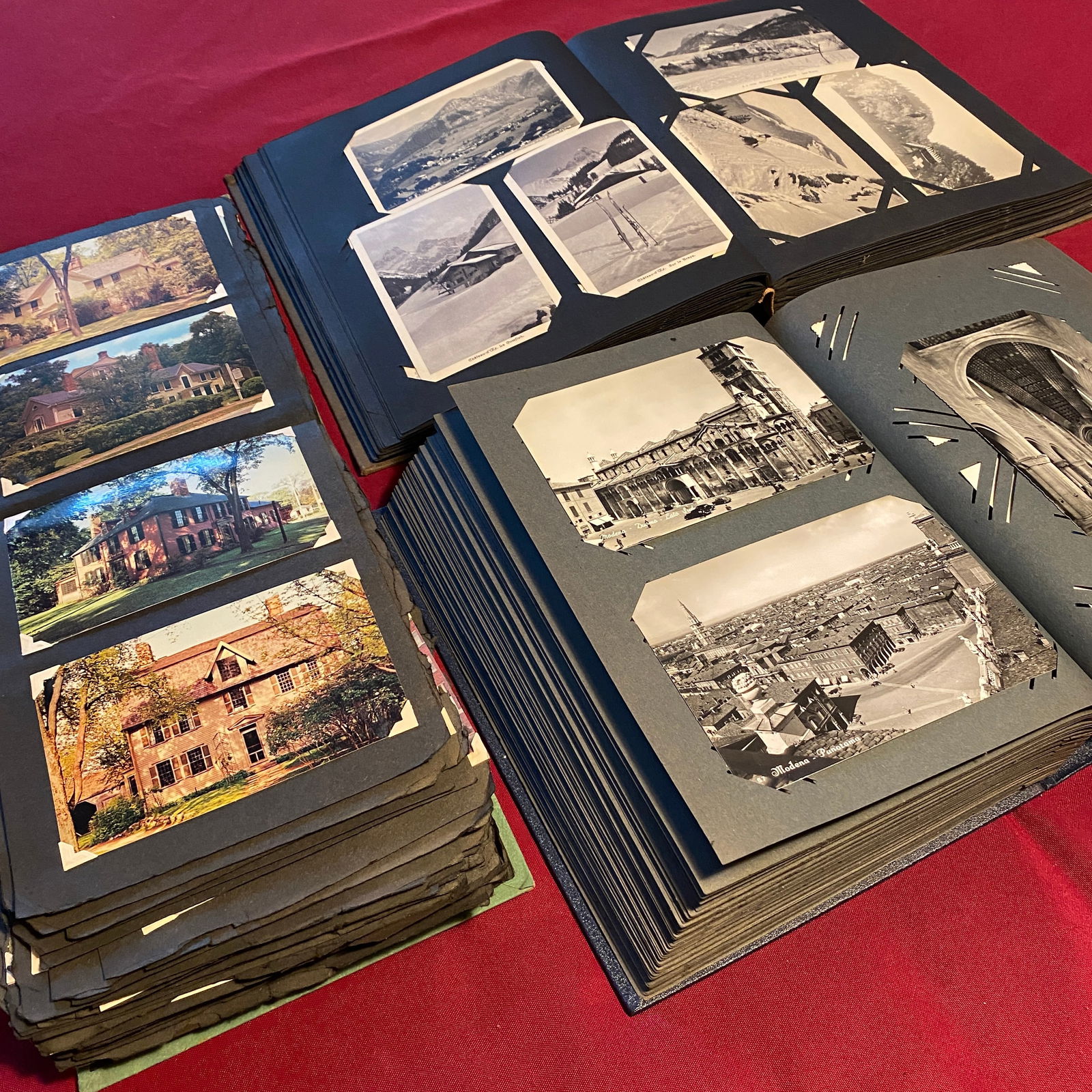 Three Albums Full of Older and Vintage Postcards - Over 500: Three Albums Full of Older and Vintage Postcards - Over 500