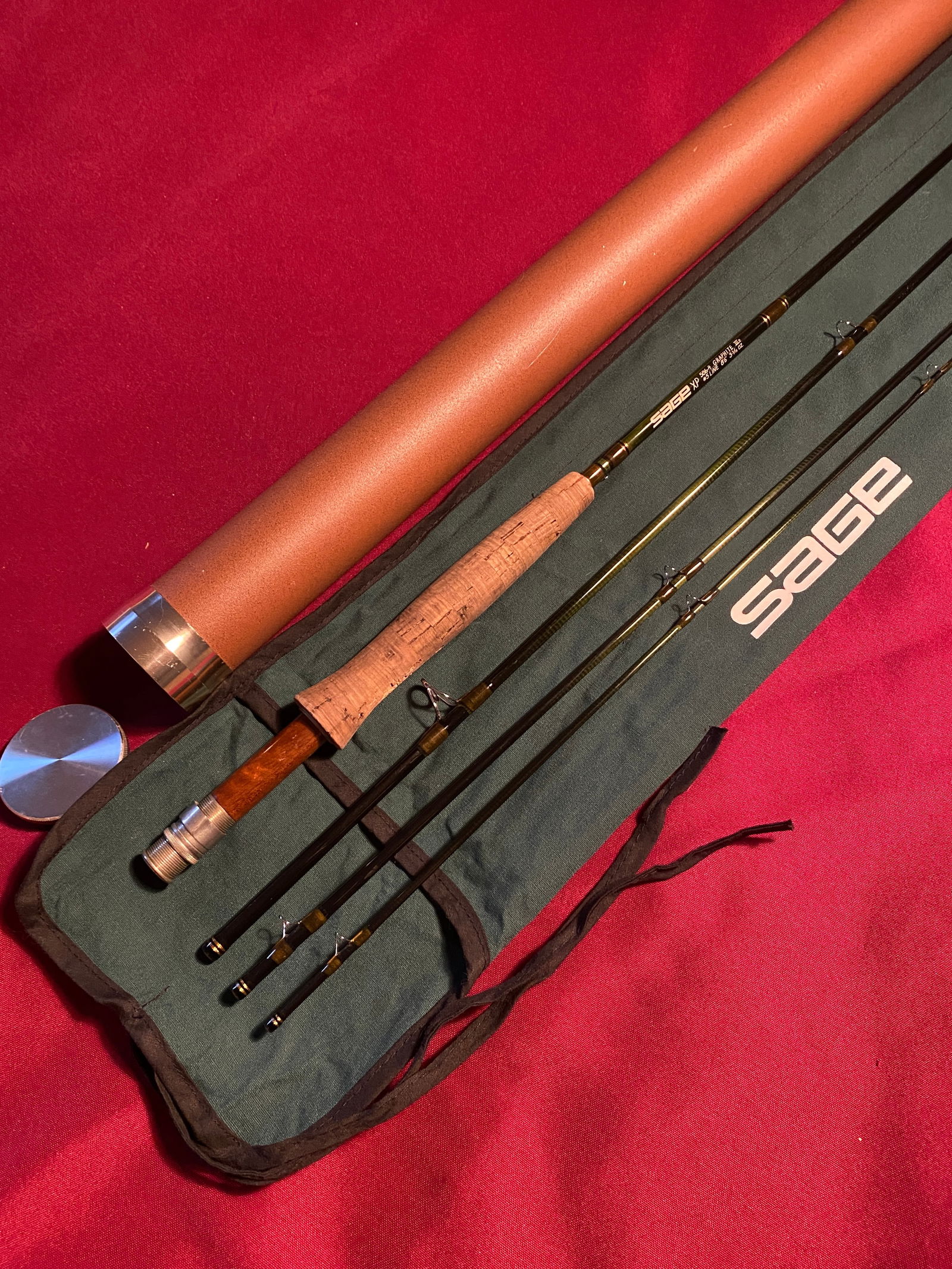 Sage XP 8'6" Graphite Four Piece High-End Fly Fishing Rod with Tube & Bag - 3 3/16 oz. (1 of 4)