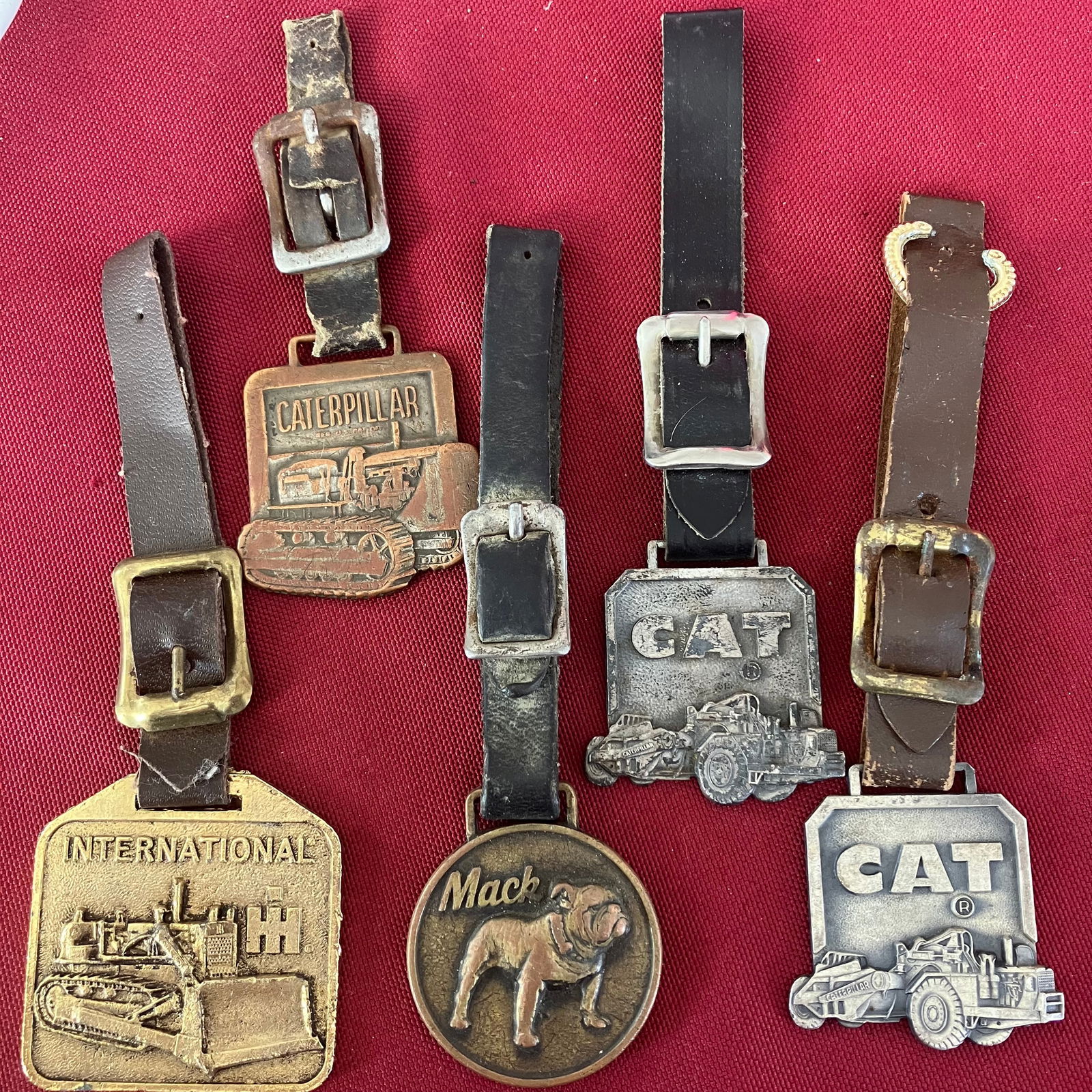 Vintage Advertising Key Fobs - International, Mack, CAT (1 of 4)