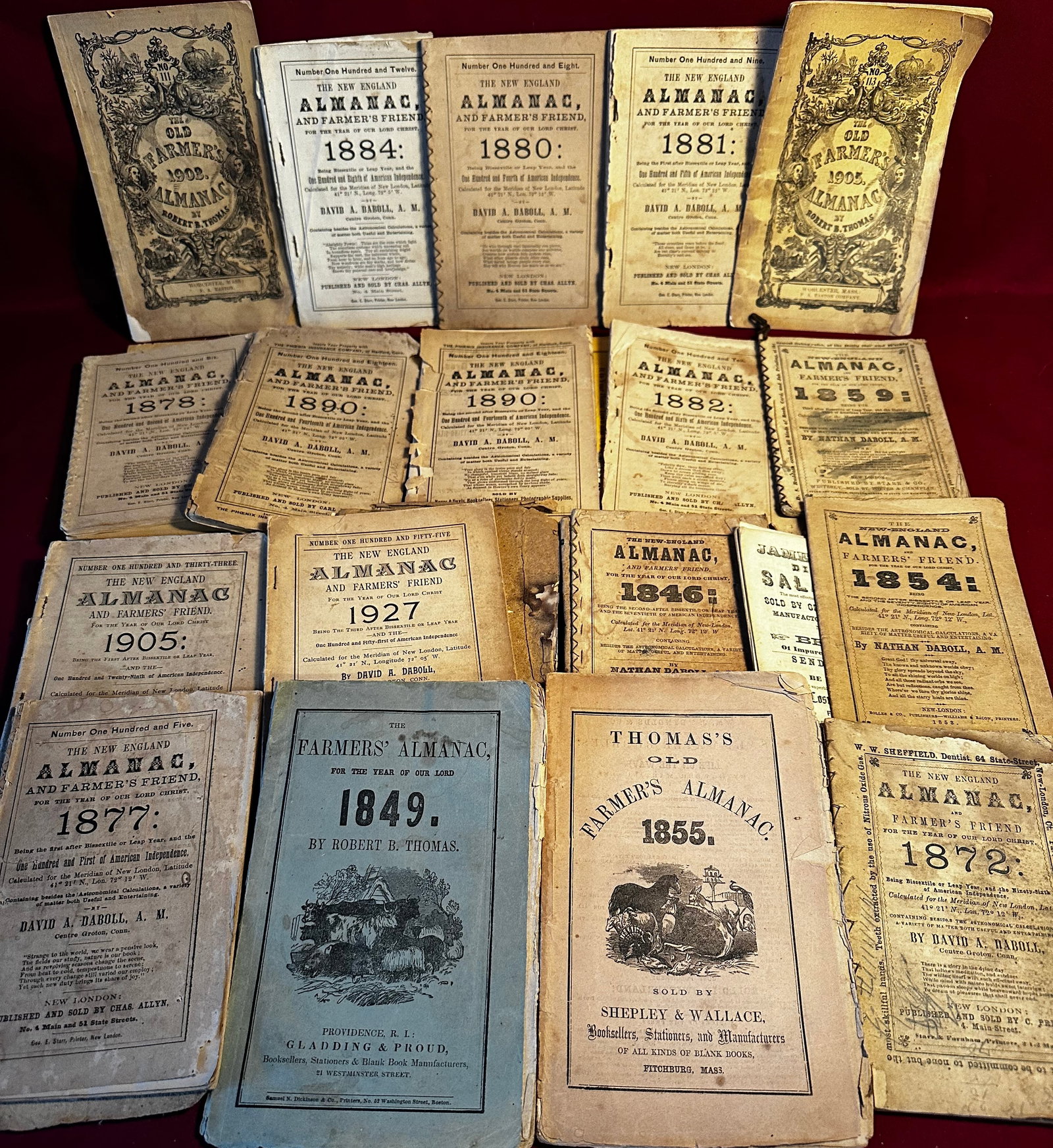 1800s and Early 1900s Farmers Almanac Books: 1800s and Early 1900s Farmers Almanac Books