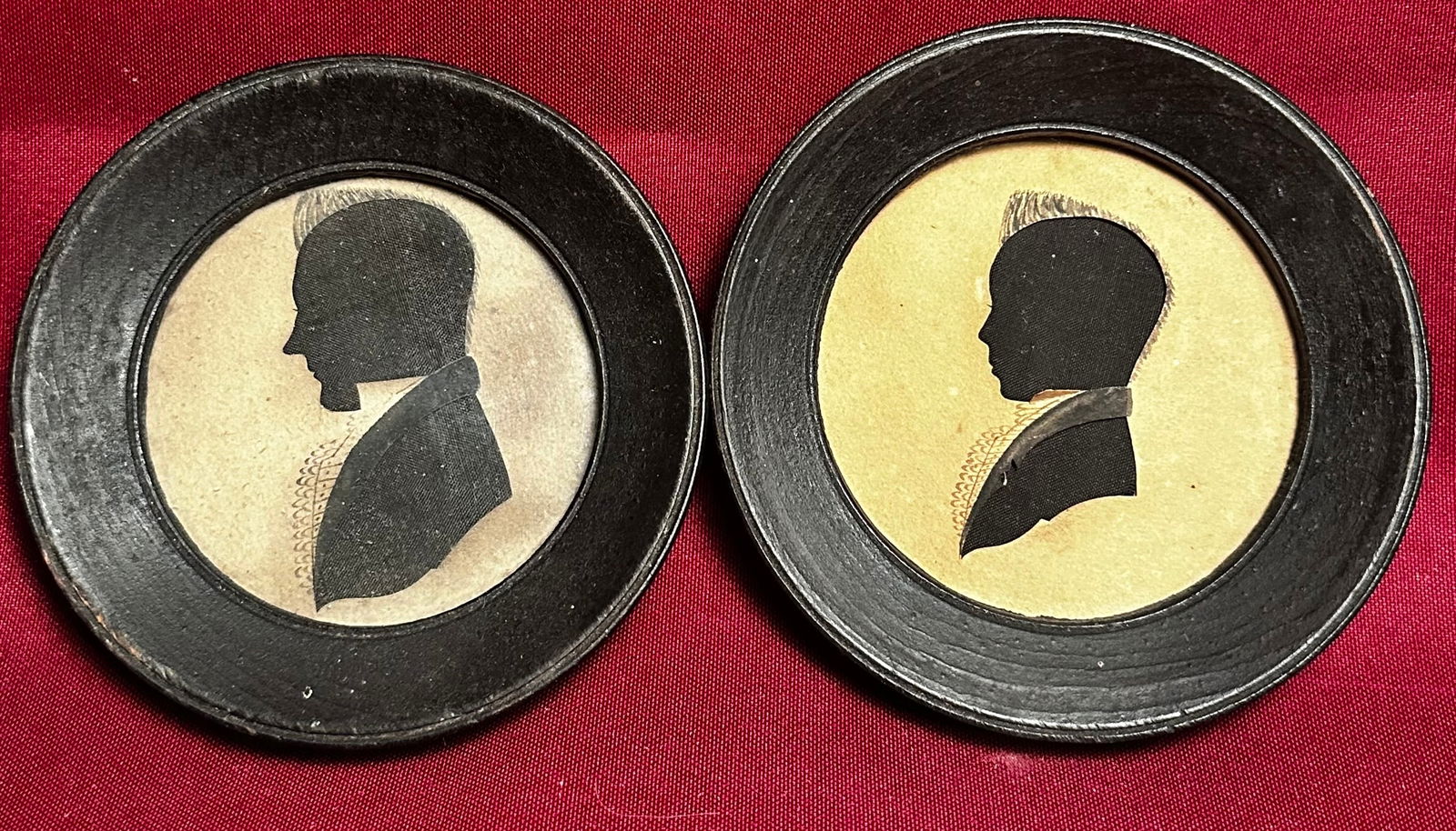 Two Framed Round Silhouettes (1 of 4)