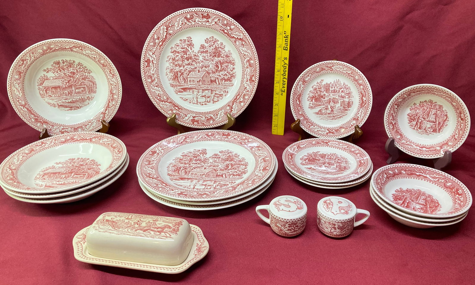 Nineteen Pieces of Royal Memory Lane 1965 Old Homestead Serveware: Nineteen Pieces of Royal Memory Lane 1965 Old Homestead Serveware