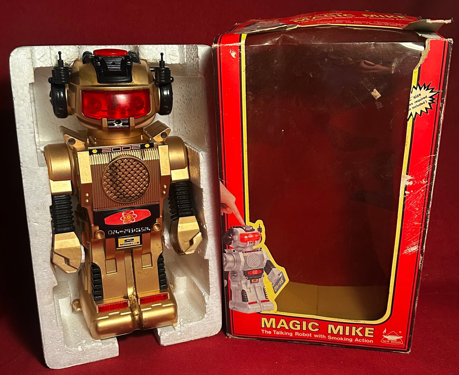 Vintage 1980s Magic Mike Talking Robot with Smoking Action (Untested) - In Original Box (1 of 6)