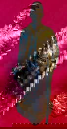 Mark Hopkins Bronze Sculpture Titled 'Hunters' - Dated '97 and Signed - Hunter with Black Labrador