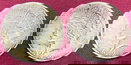 Two Peace Silver Dollars - 1922 & 1923