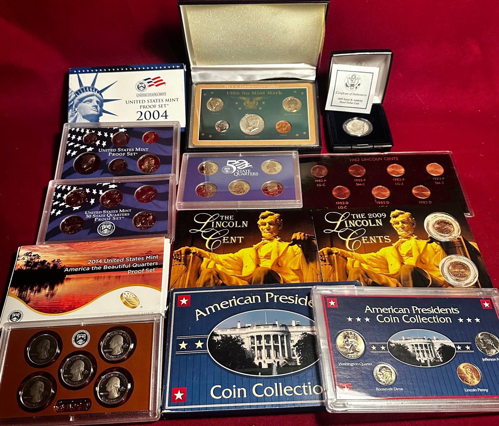 Various Coin Sets and Coins - Proof Sets, Quarter, Penny Sets, and More (1 of 5)