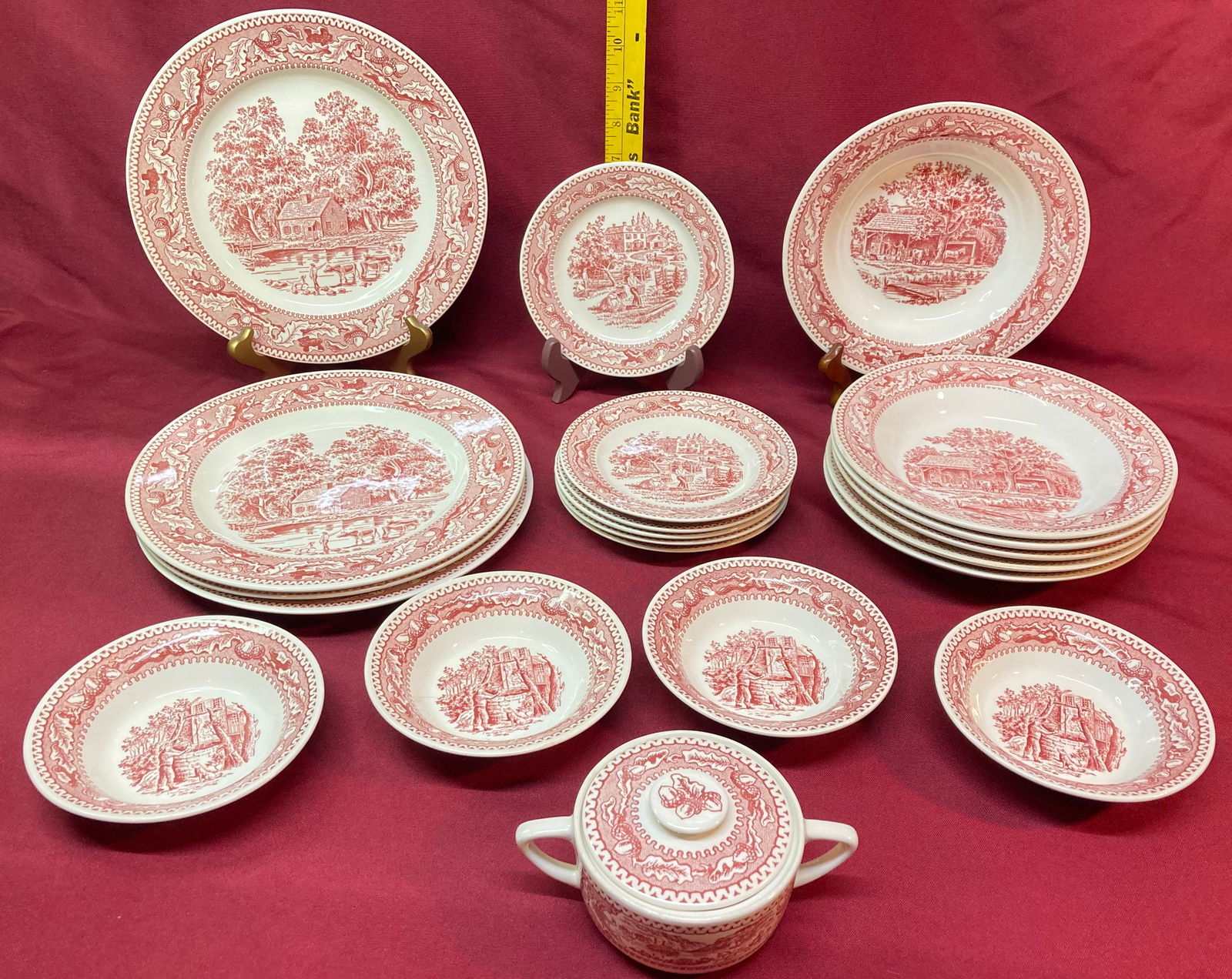 Twenty-One Pieces Royal Memory Lane Serveware - 1965 Old Homestead: Twenty-One Pieces Royal Memory Lane Serveware - 1965 Old Homestead