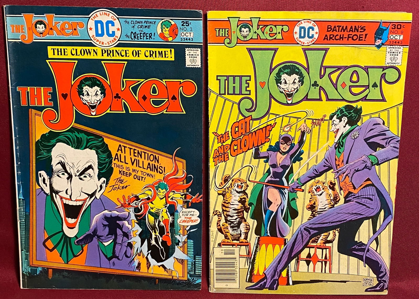 Two Vintage DC Comic Books - 'The Joker' - No.3 & No.9 (1 of 7)
