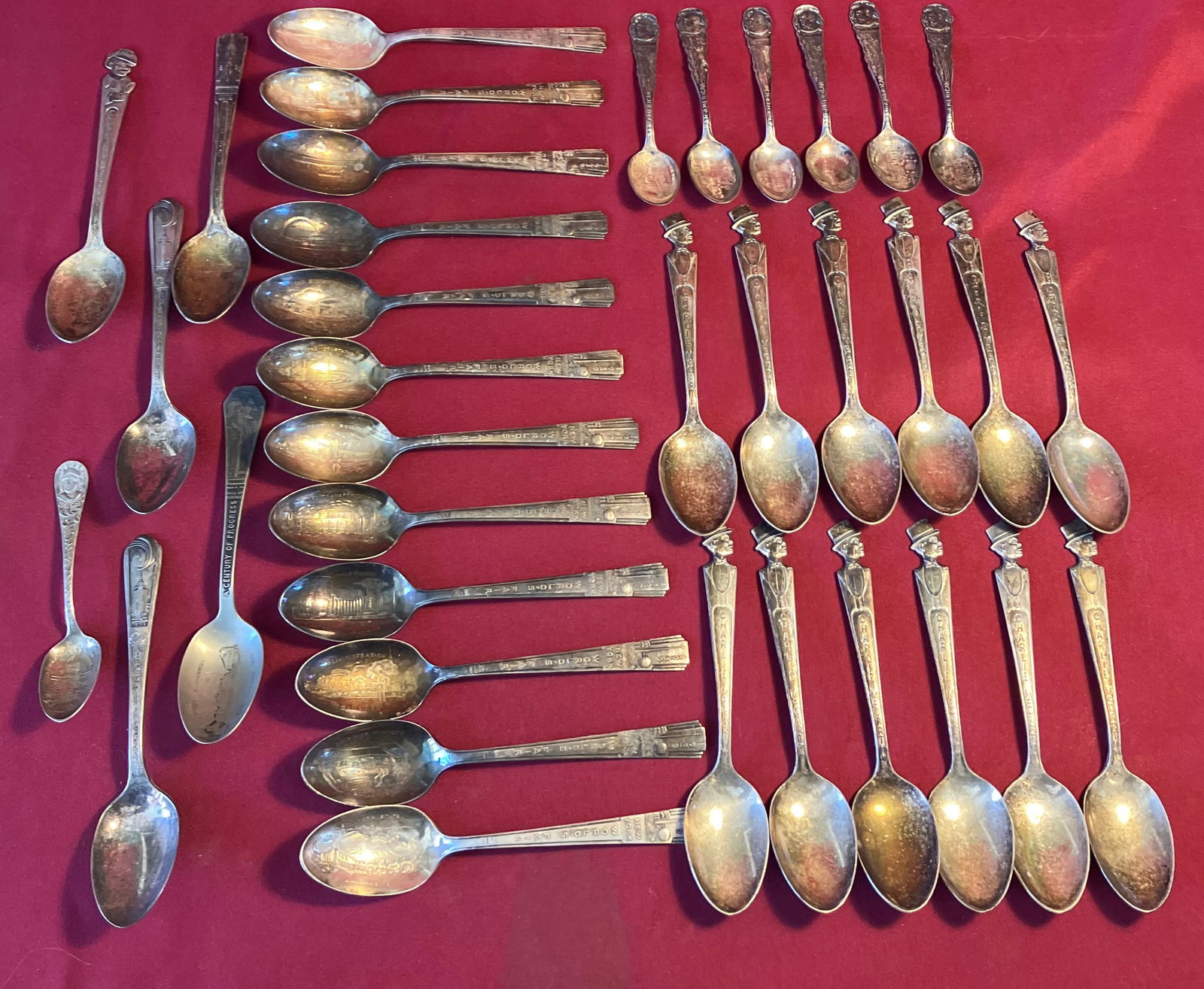 Souvenir & Other Spoon - Silver-Plate - World's Fair, Charlie McCarthy, Pan-American (1 of 7)