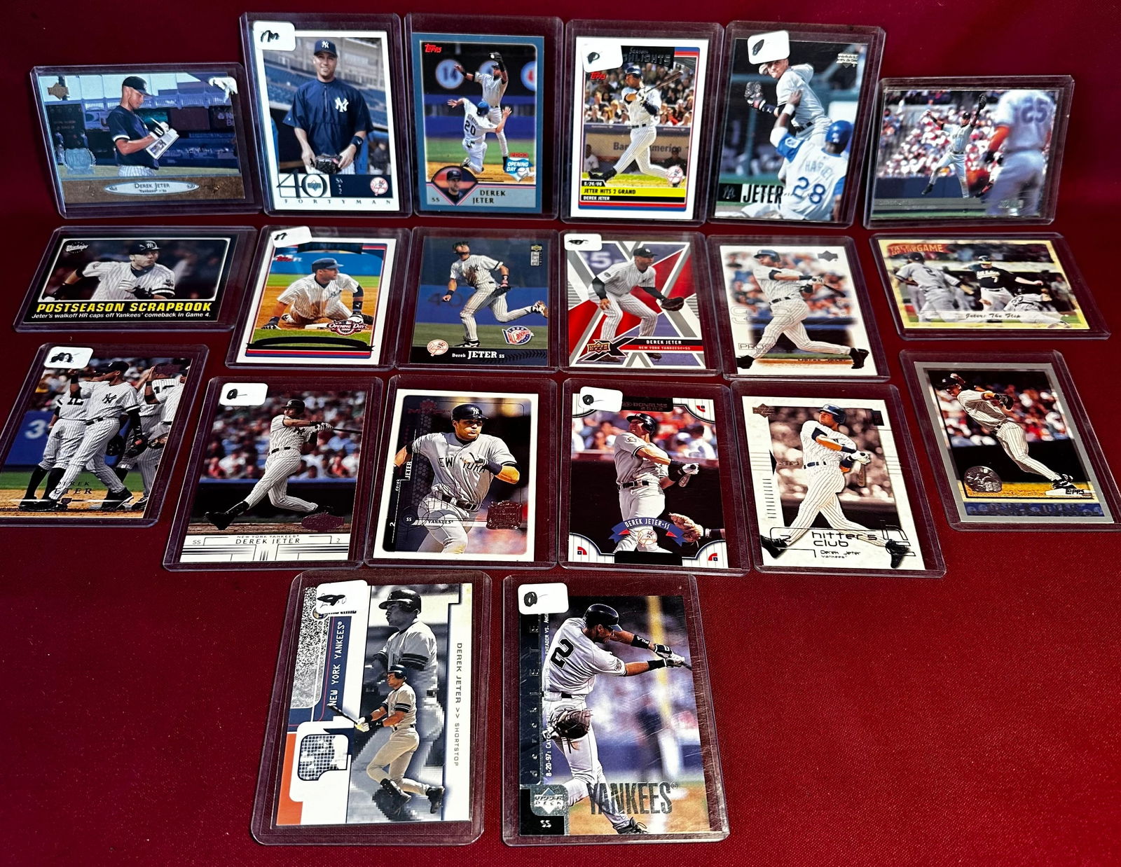 Twenty Various Derek Jeter Collectible Baseball Cards (1 of 6)