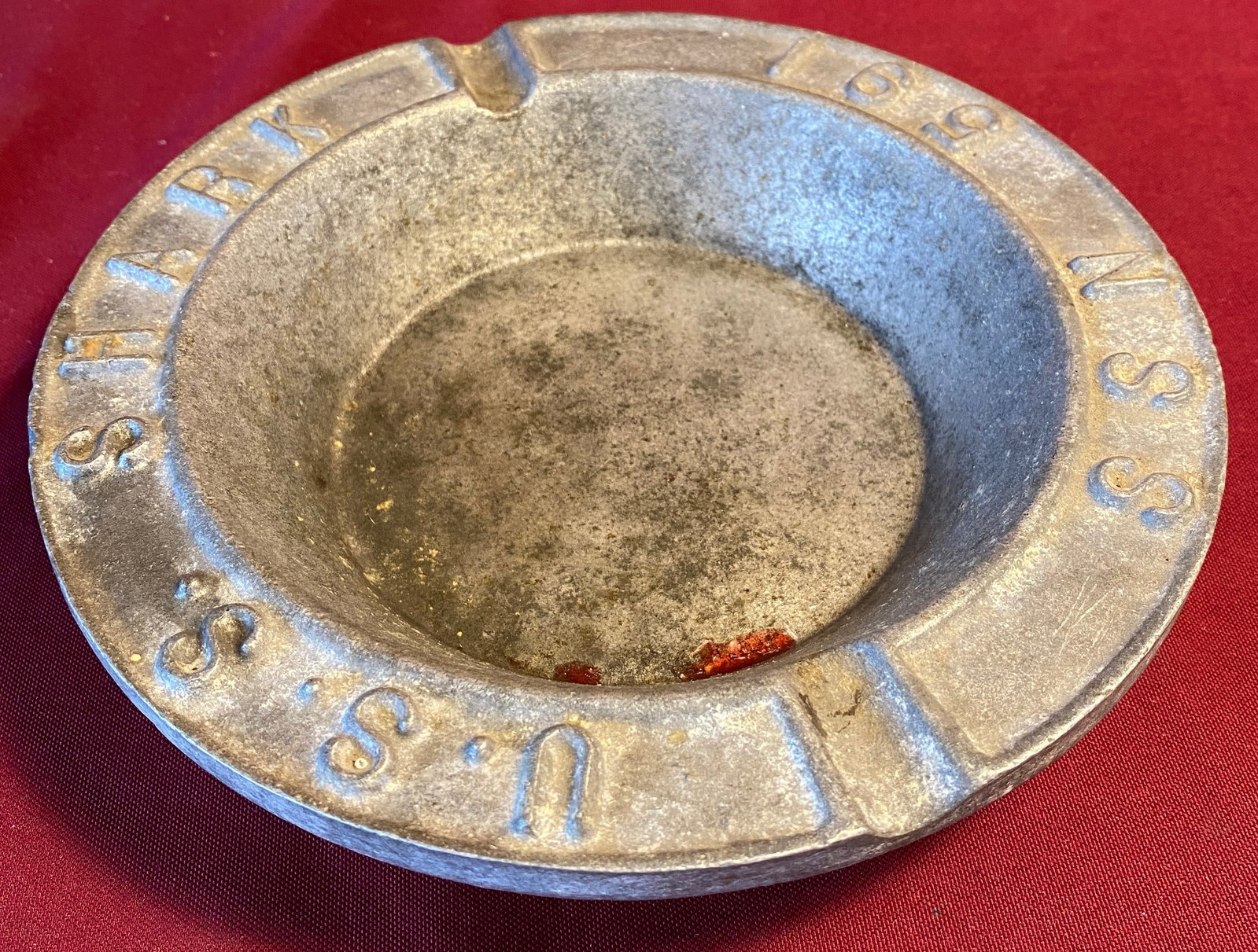 U.S.S. Shark Metal Ashtray SSN 591: U.S.S. Shark Metal Ashtray SSN 591