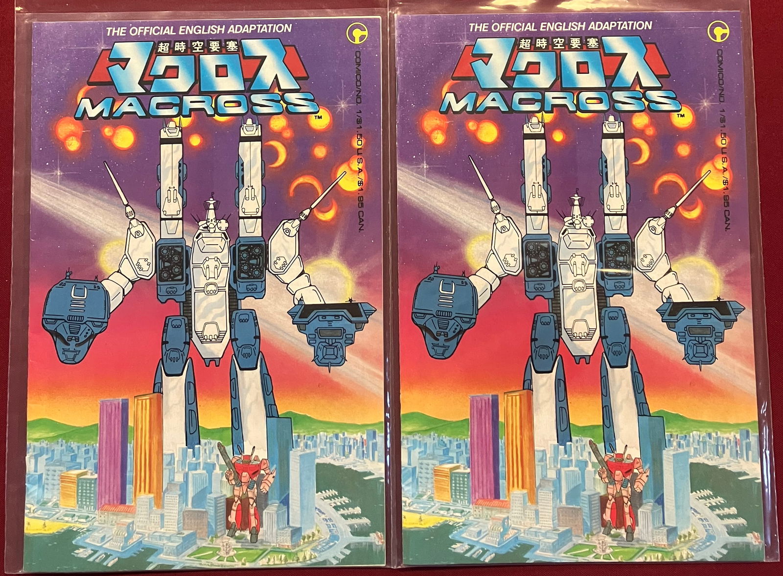 Two Comico Macross No.1 Comic Books (1 of 4)