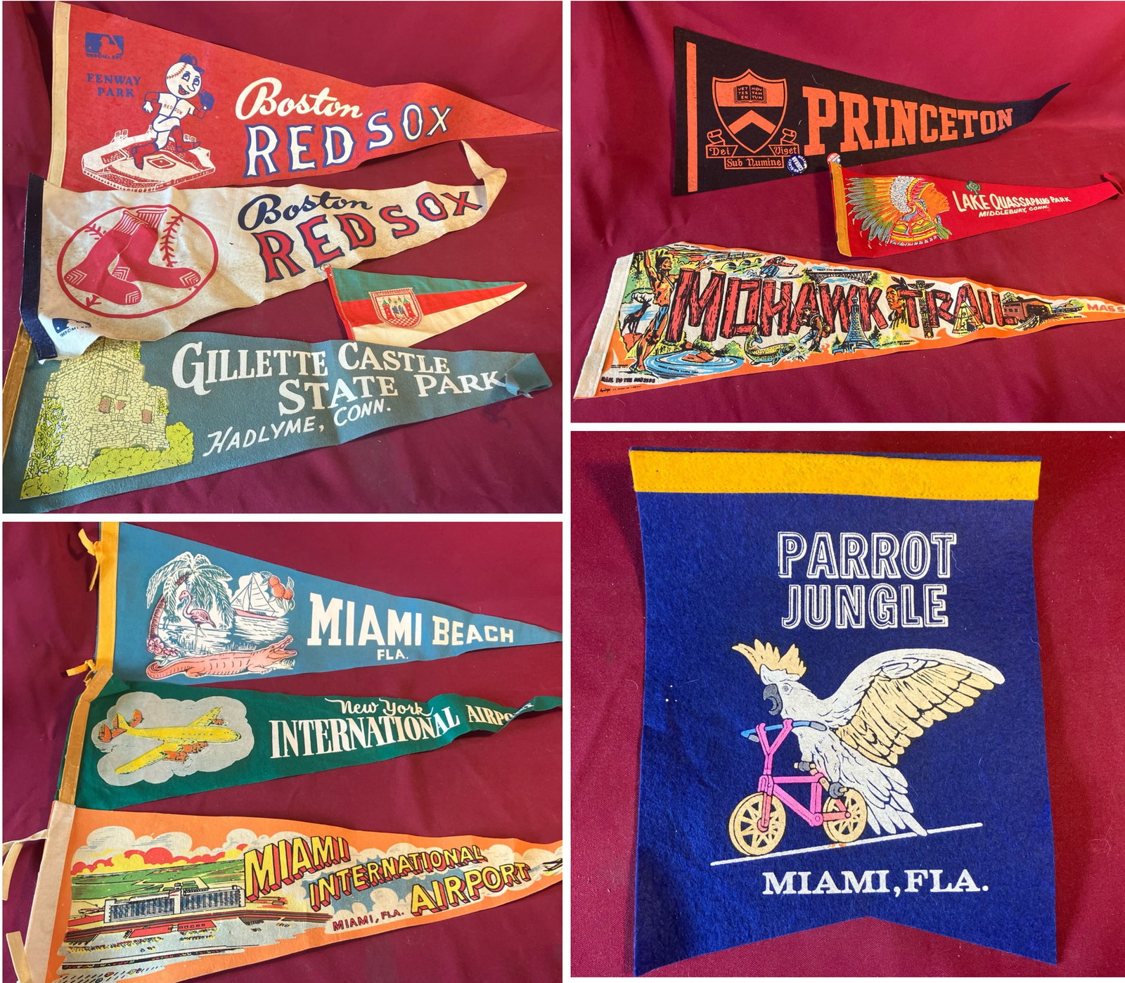 Older and Vintage Pennants, Pinbacks, Etc. - Red Sox, Travel, Political, Etc. (1 of 6)