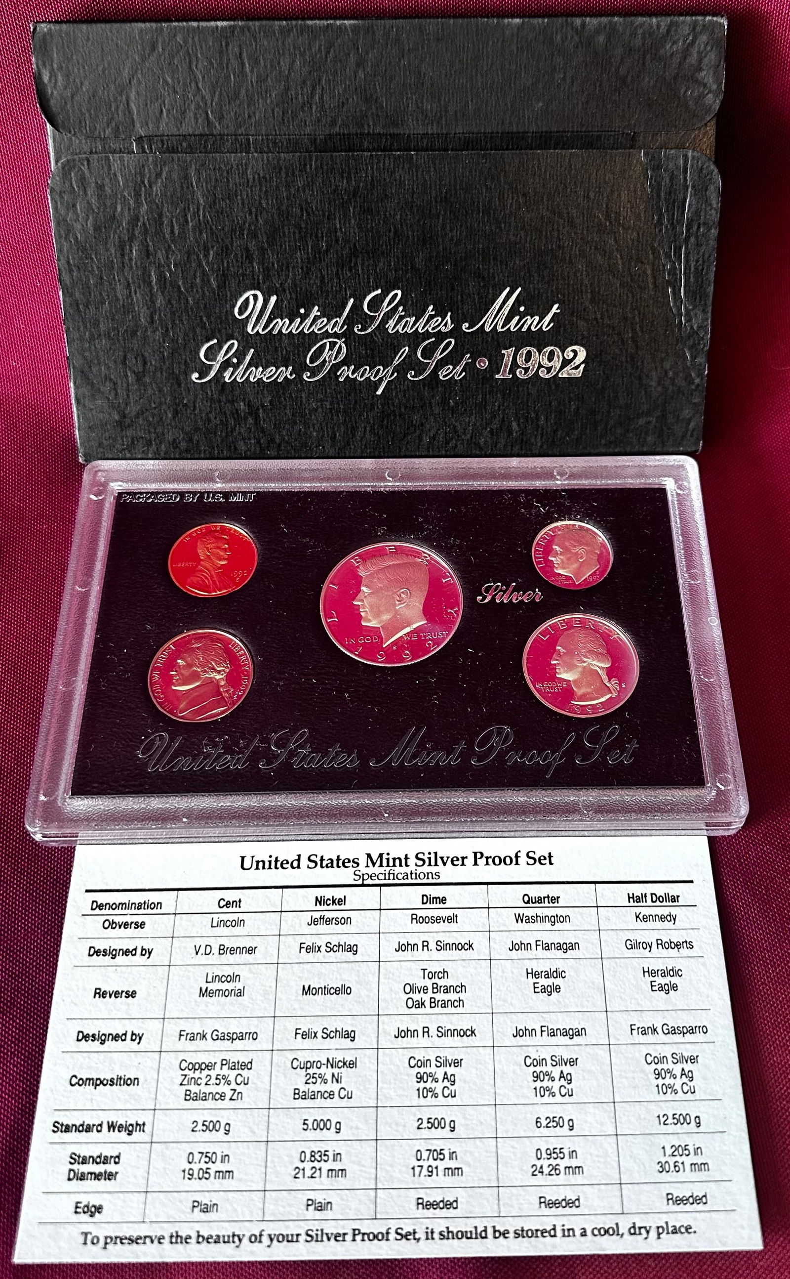 1992 U.S. Mint Silver Proof Set (1 of 3)