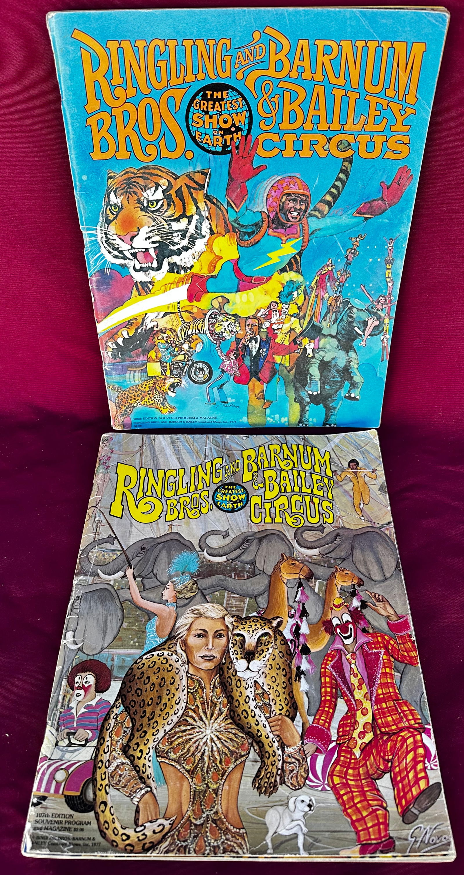 Two Vintage Ringling & Barnum Bros Circus Programs (1 of 4)