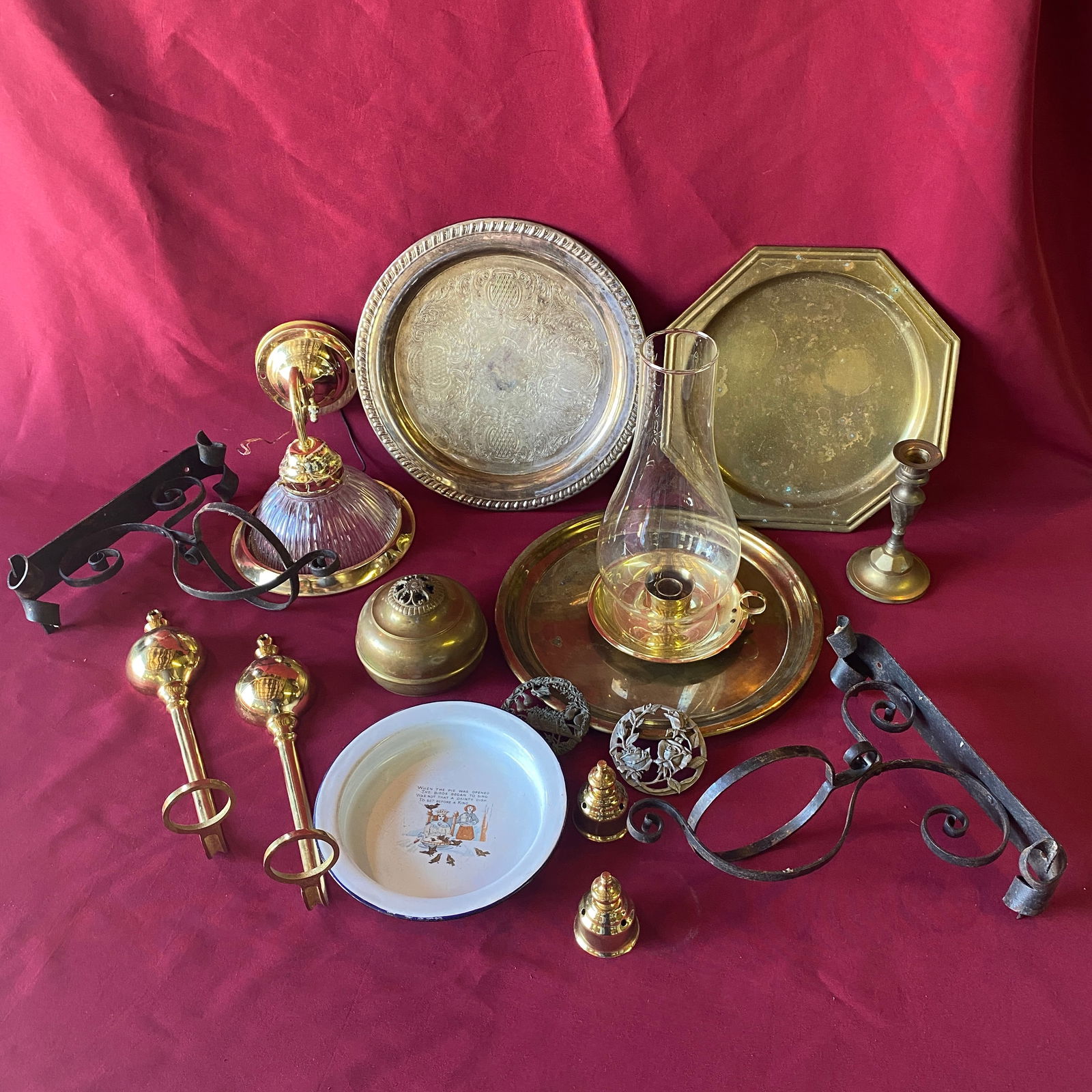 Brass, Silver-Plate, Etc. Items - Serveware, Platters, Etc.: Brass, Silver-Plate, Etc. Items - Serveware, Platters, Etc.
