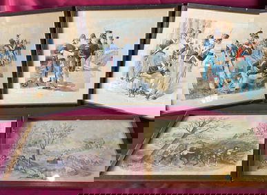 Five Military Related Prints/Lithographs - Revolutionary War and Others - Including Buck & Co., (1 of 7)