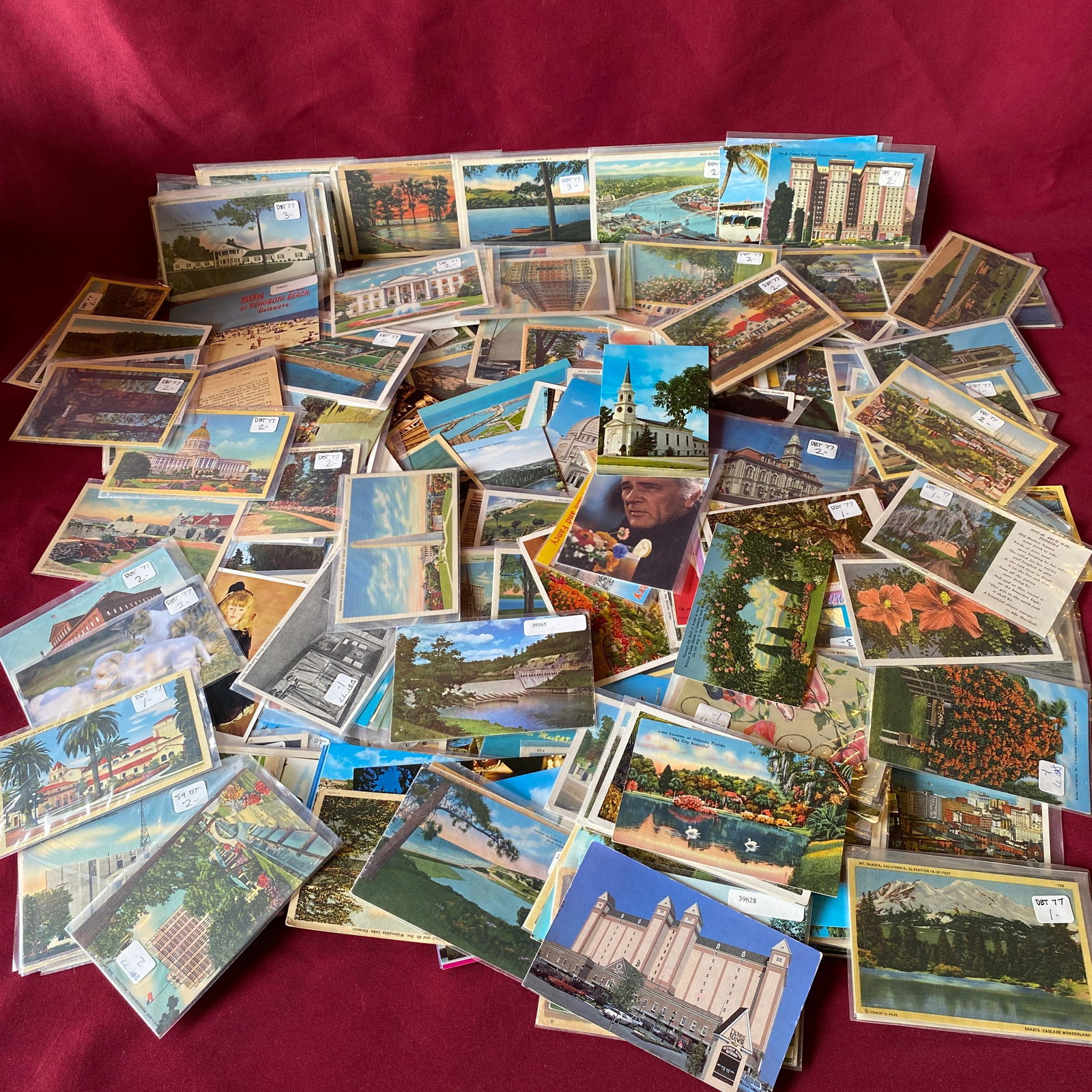 Approximately 350 Older and Vintage Postcards (1 of 6)