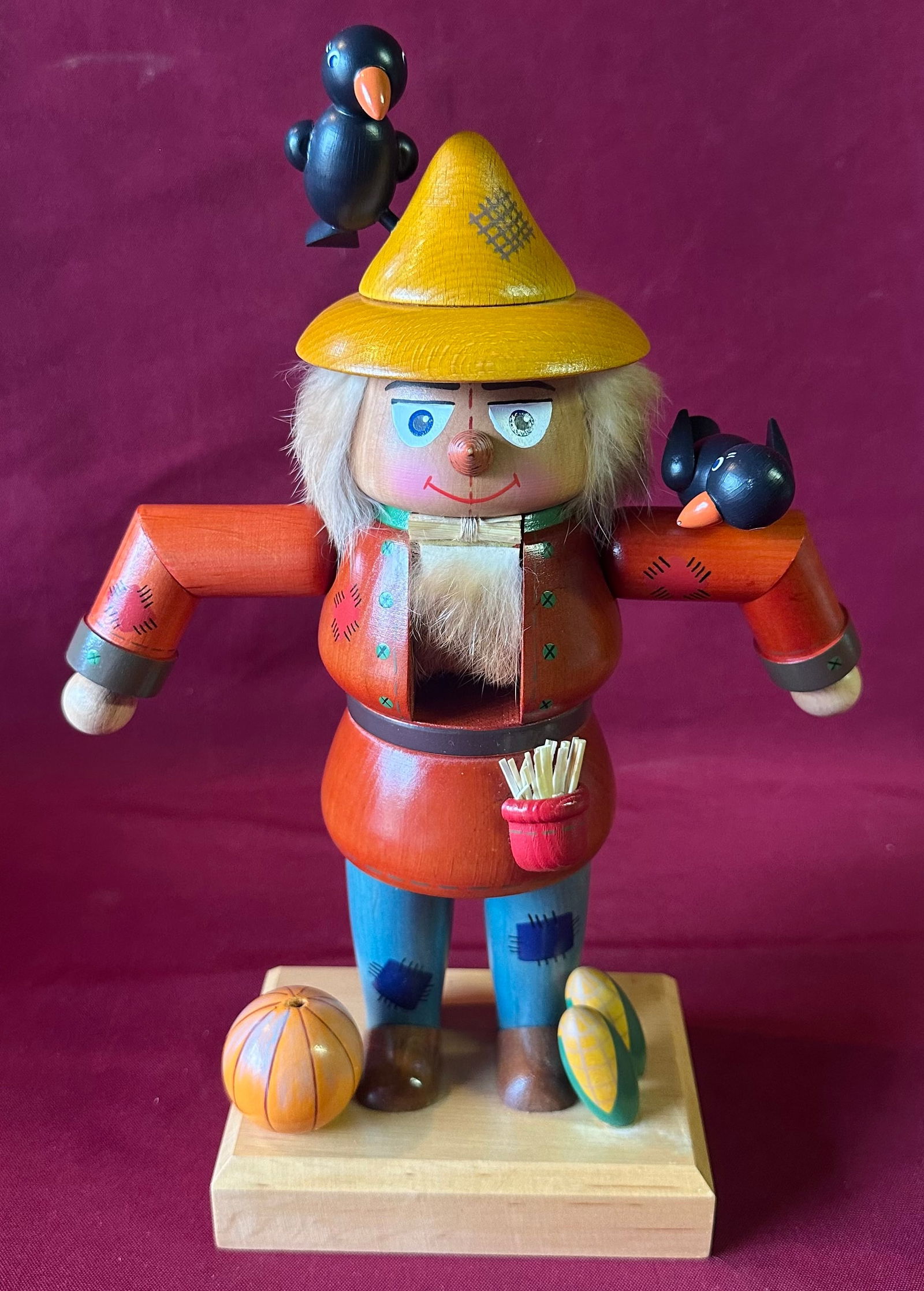 Old World Christmas Scarecrow Nutcracker - Made in Germany - Artist Signed (1 of 5)