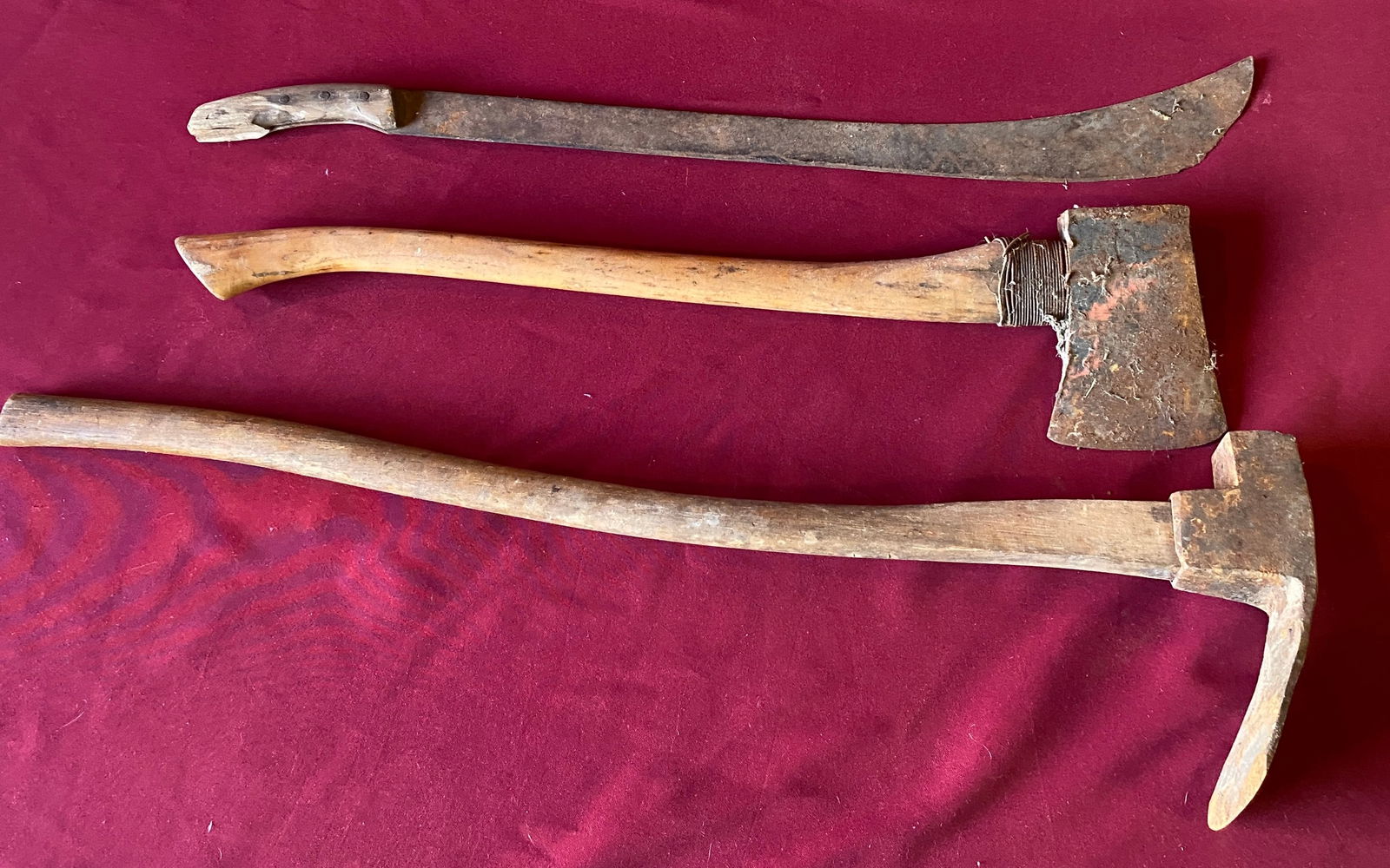 Old Tools - Adze, Axe, Machete, (1 of 4)