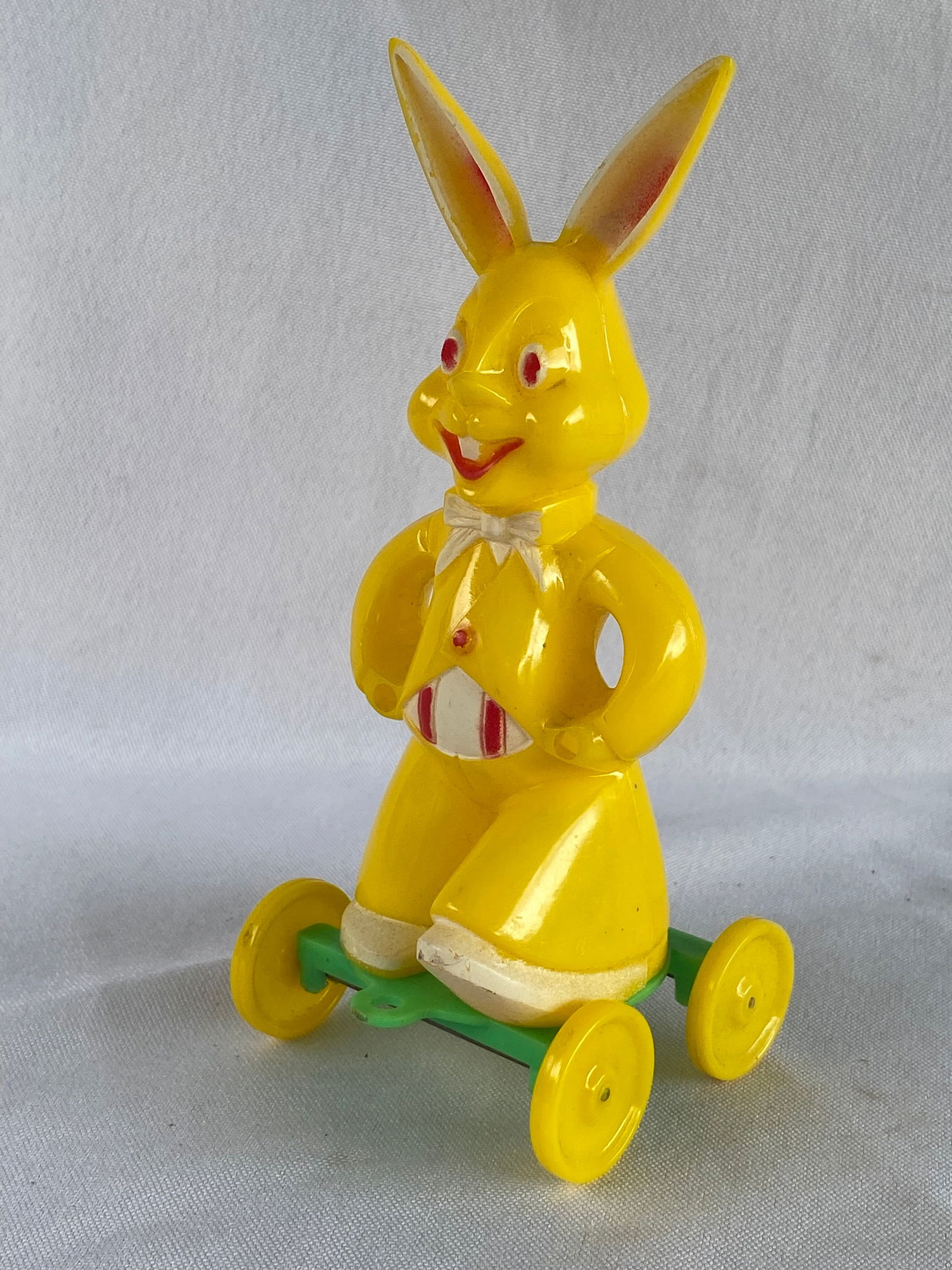 Older Easter Pull Toy - Yellow Easter Bunny (1 of 4)