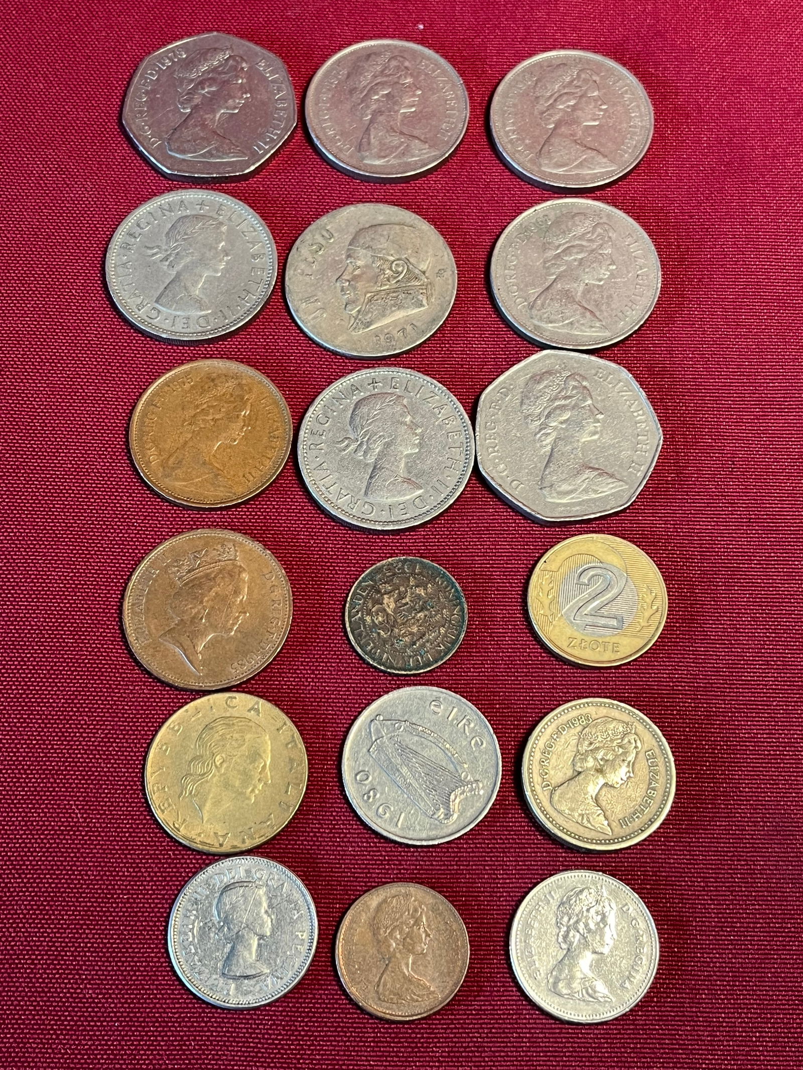 Various Foreign Coins - Canadian, Italian, British, Etc. (1 of 6)