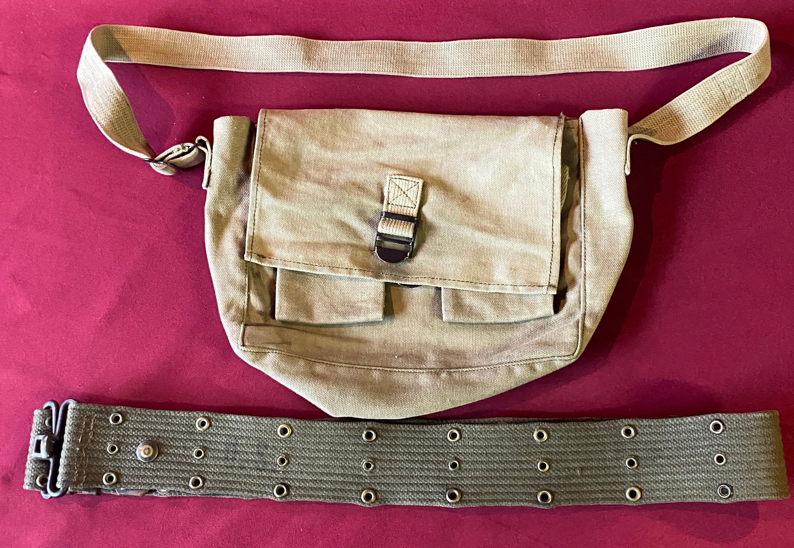 Military Should Bag and Military Belt: Military Should Bag and Military Belt