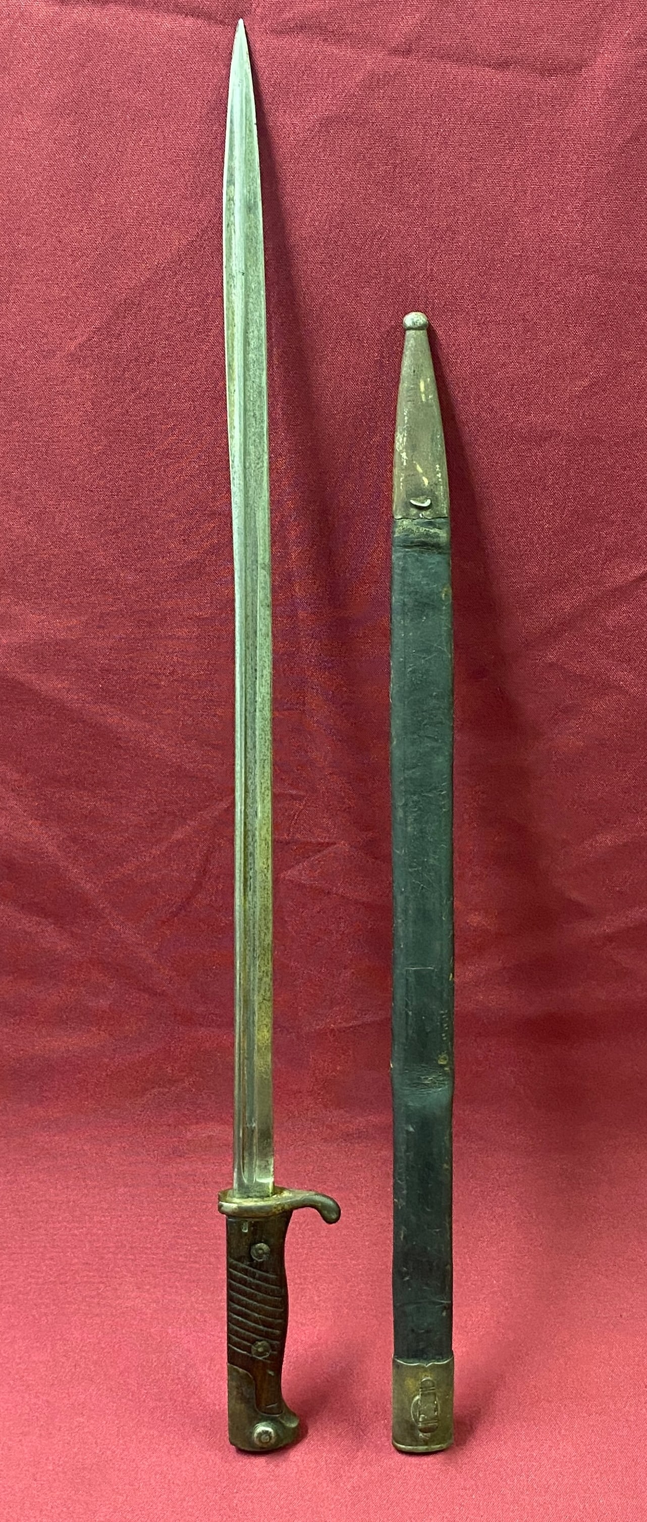 WWI Alex Coppel Solingen Military Bayonet and Sheath: WWI Alex Coppel Solingen Military Bayonet and Sheath