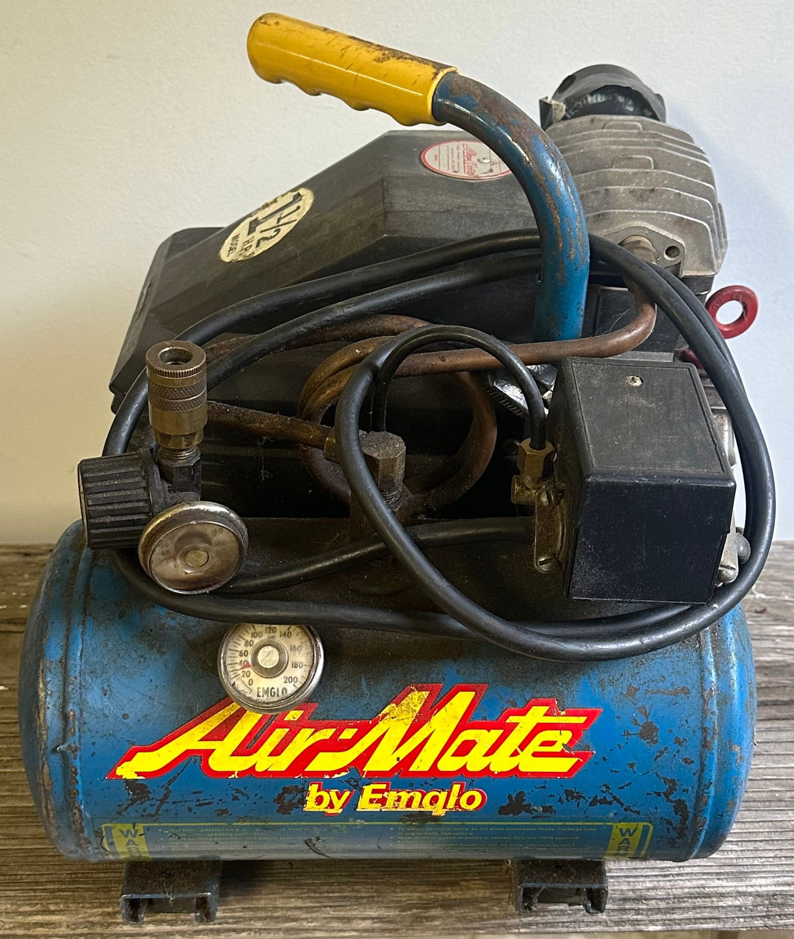 1 1/2 H.P. Air Mate Emglo Air Compressor - Tested and Runs (1 of 5)