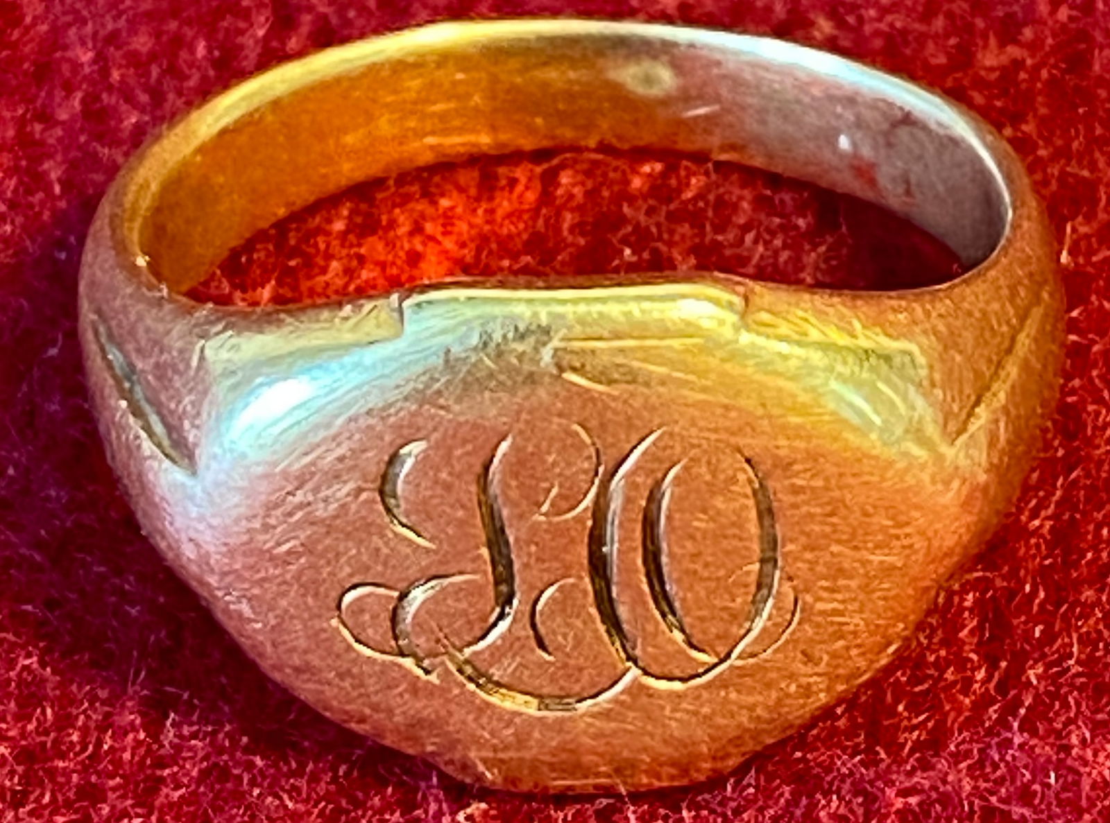 14K Gold Ring Size 10 - Approx 10.83 Grams - Marked 14A with a Star (1 of 4)