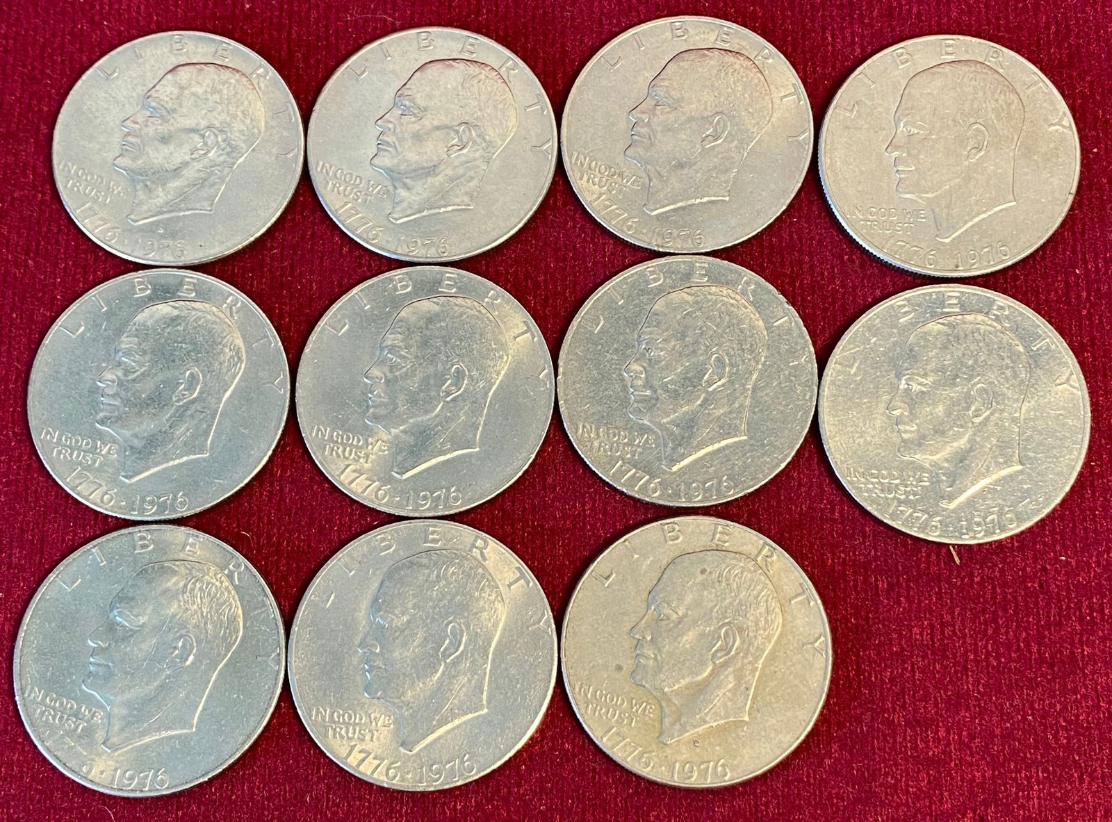 Eleven Bicentennial Eisenhower Dollar Coins (1 of 5)