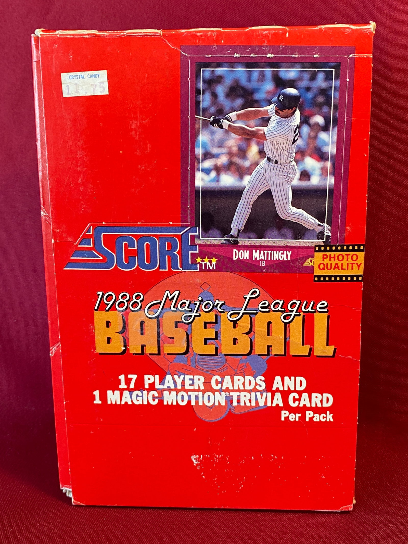 Box of 1988 Score MLB Baseball Cards: Box of 1988 Score MLB Baseball Cards