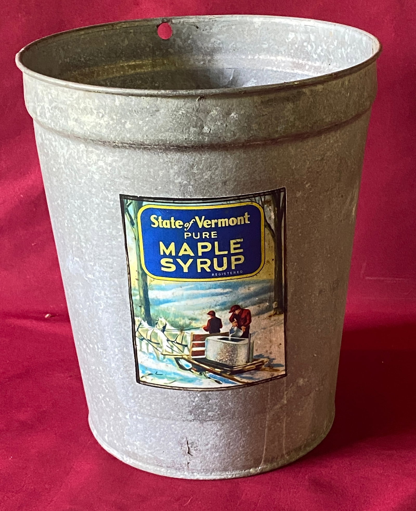 Paper Label Sap Bucket - Vermont Maple Syrup (1 of 5)