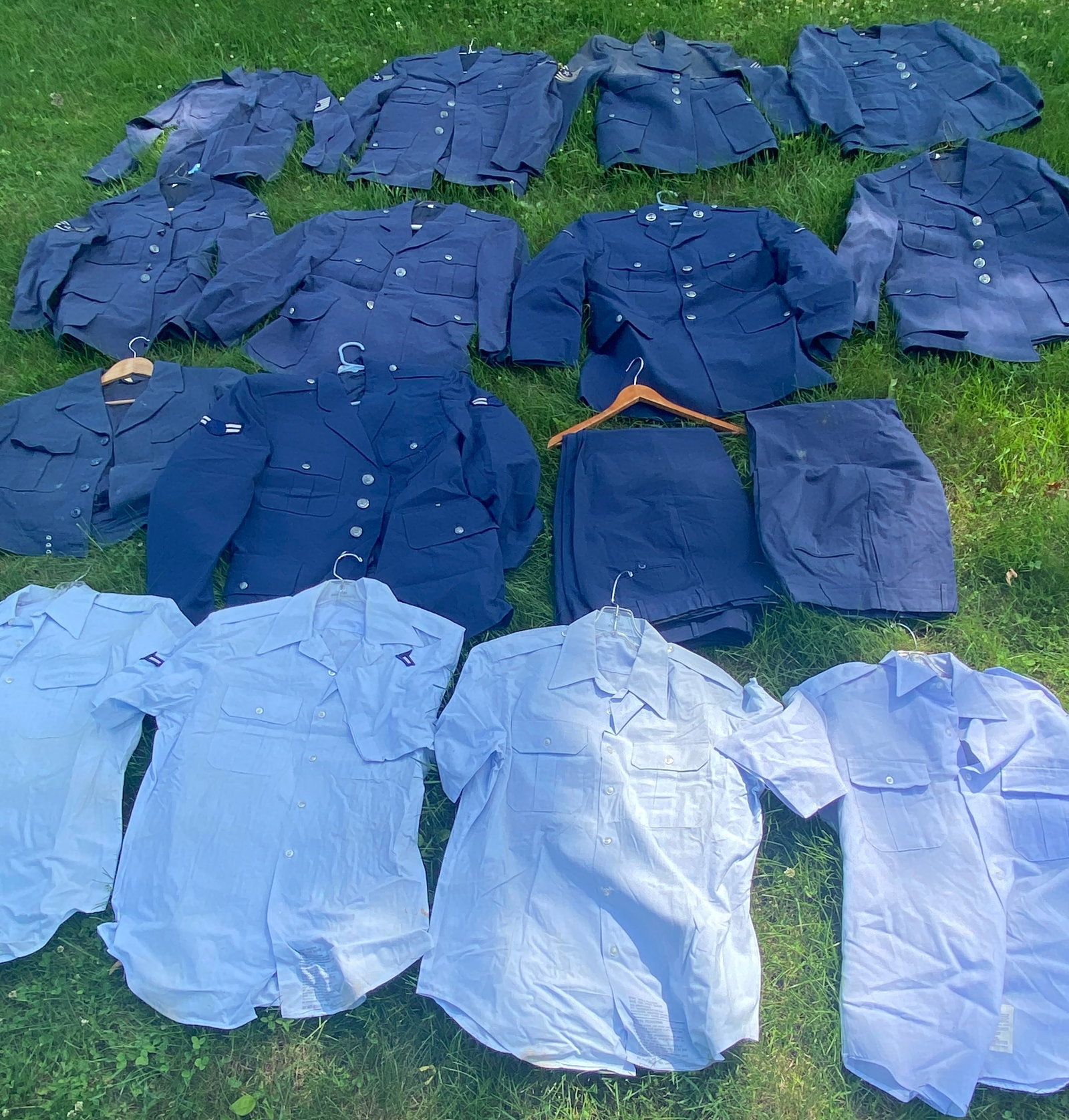 Large Lot of Military Uniforms: Large Lot of Military Uniforms