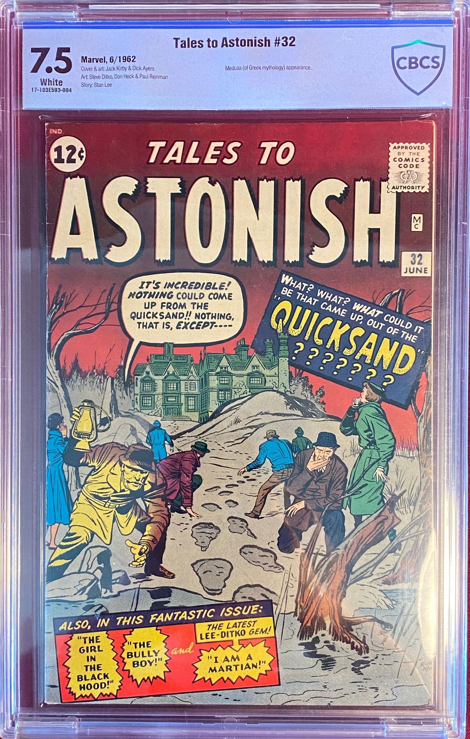 Graded Tales to Astonish #32 Silver Age Comic Book - Marvel Comics 6/1962 - 7.5 White Pages by CBCS (1 of 3)