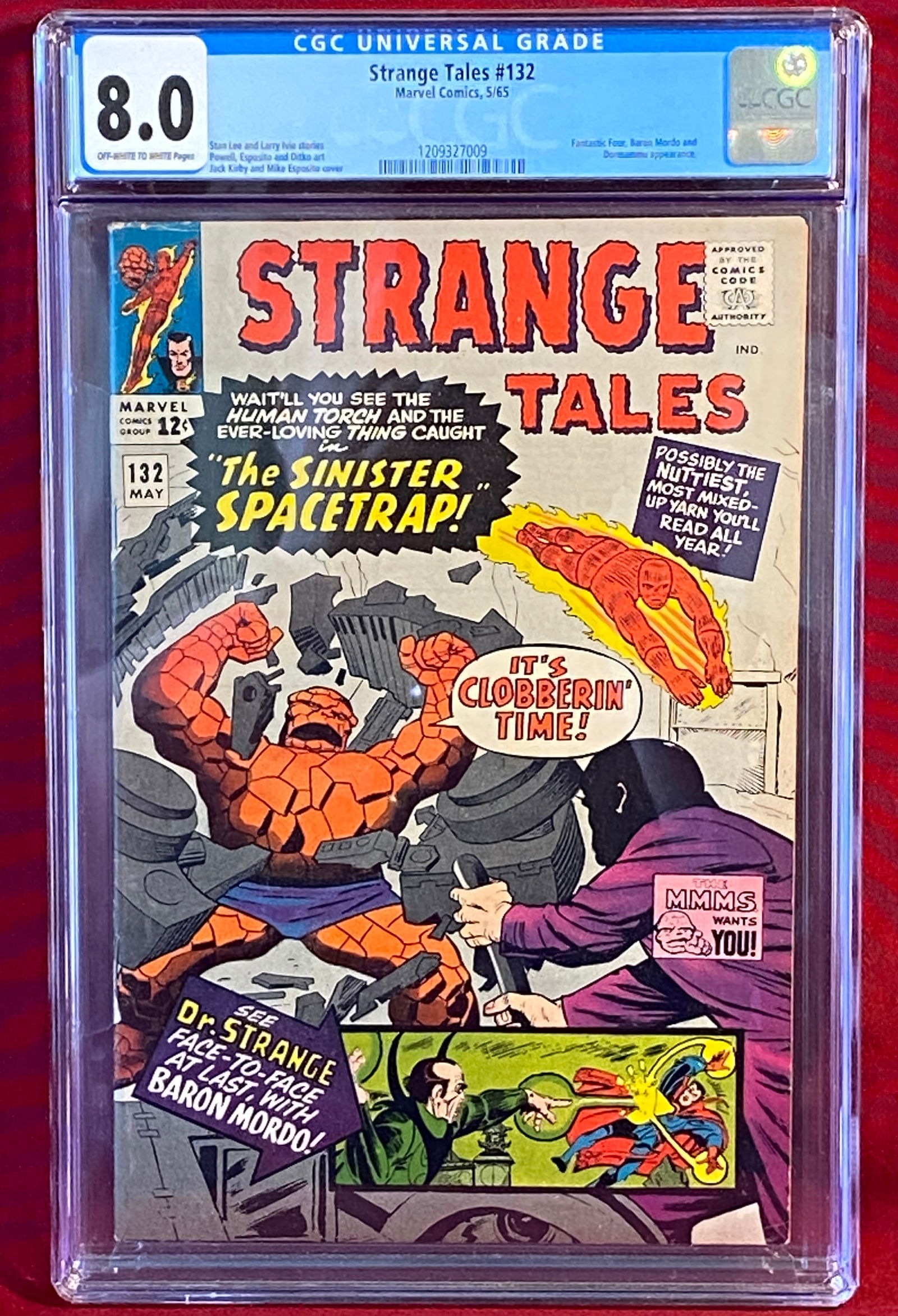Graded Strange Tales #132 Silver Age Comic Book - Marvel Comic 5/65 - 8.0 Off-White to White by CGC (1 of 3)