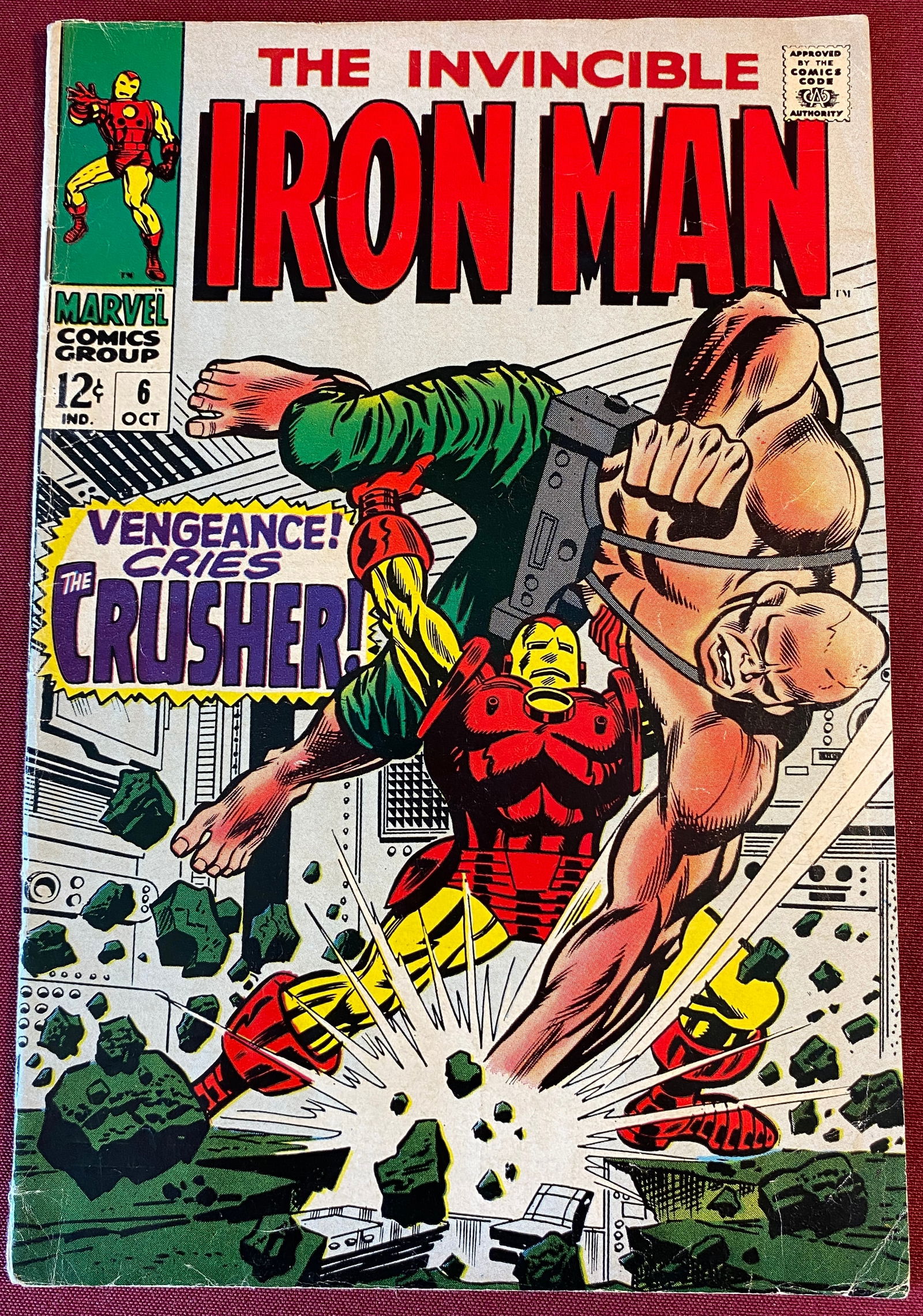 Silver Age Marvel 'Iron Man' Comic Book #6 - October 1968 (1 of 6)
