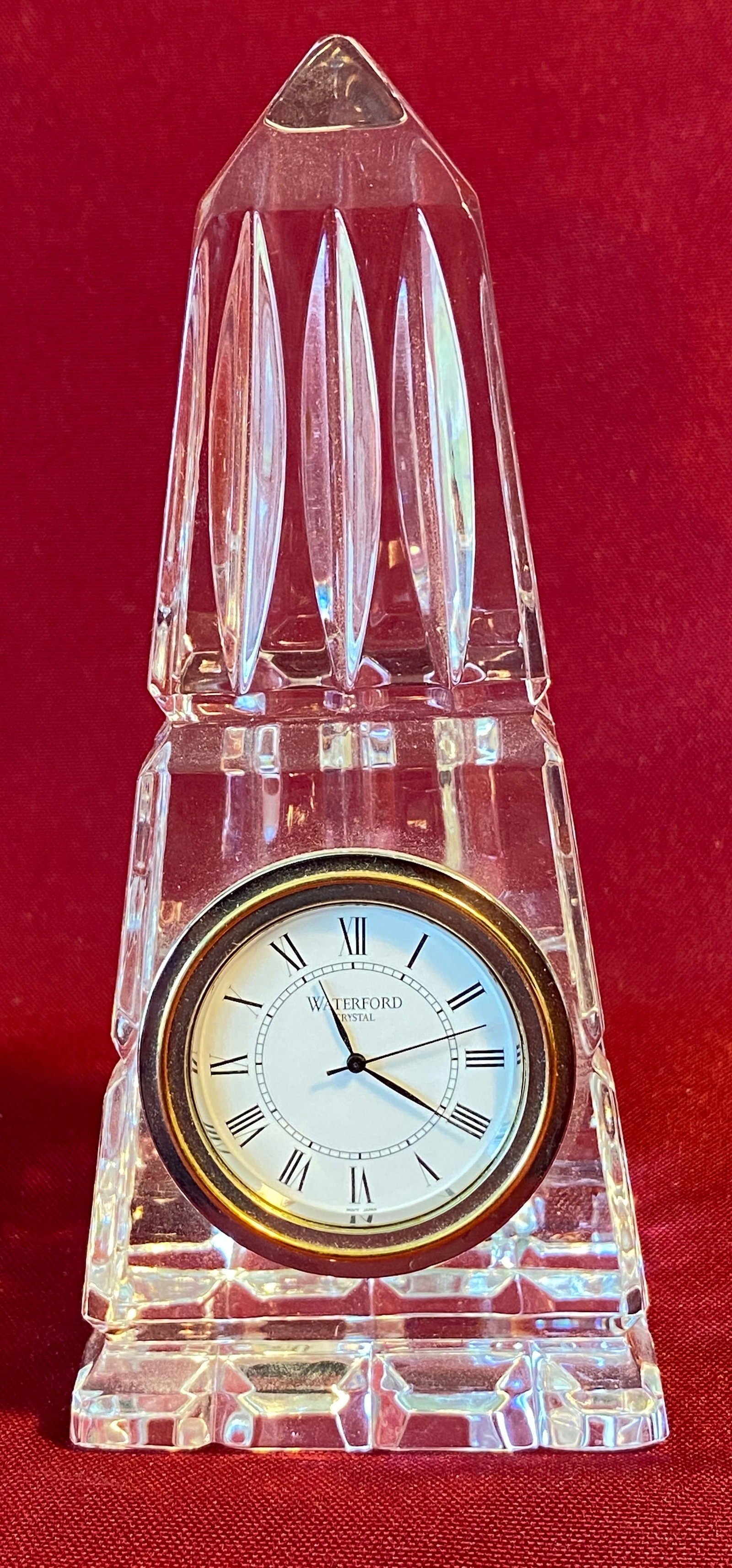 Waterford Crystal Miniature Grandfather Clock - Approx 6": Waterford Crystal Miniature Grandfather Clock - Approx 6"