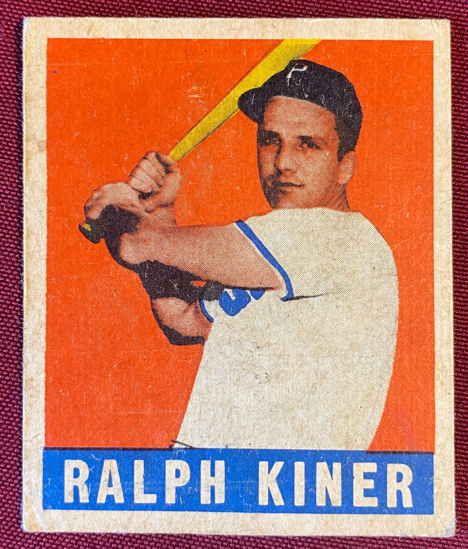 1949 Ralph Kinner #91 Leaf Gum Co. Baseball Card - Pittsburgh Pirates (1 of 4)
